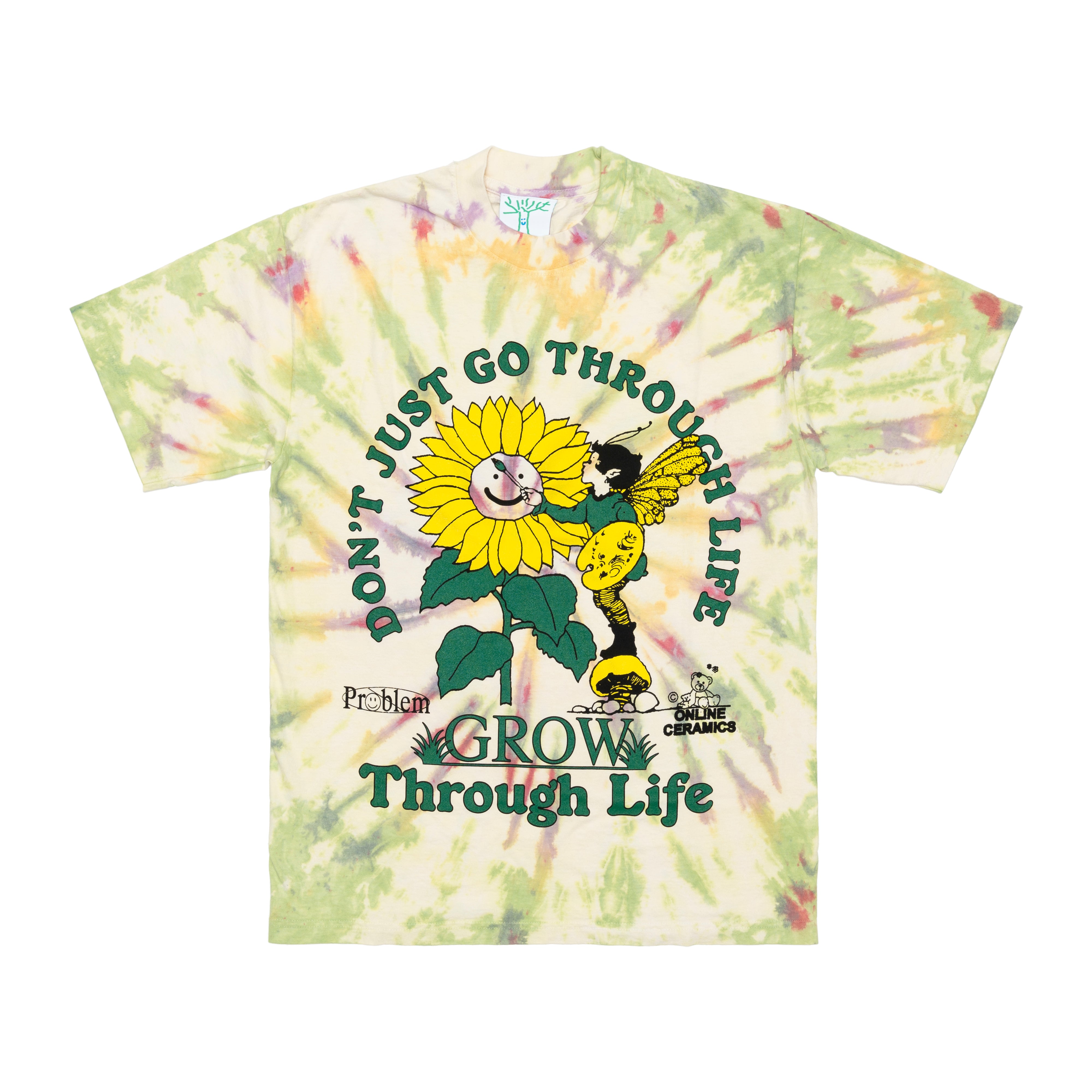 ONLINE CERAMICS - Grow Through Life - (Hand Dyed Tie-Dye