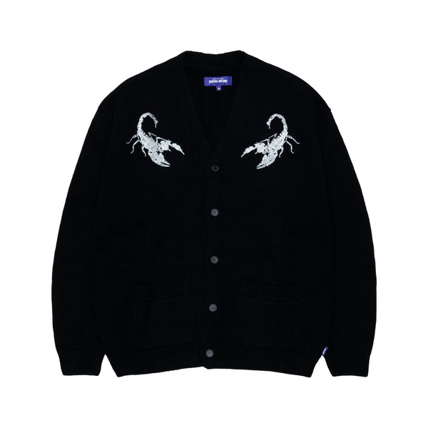 FUCKING AWESOME - Embroidered Scorpion Cardigan - (Black)
