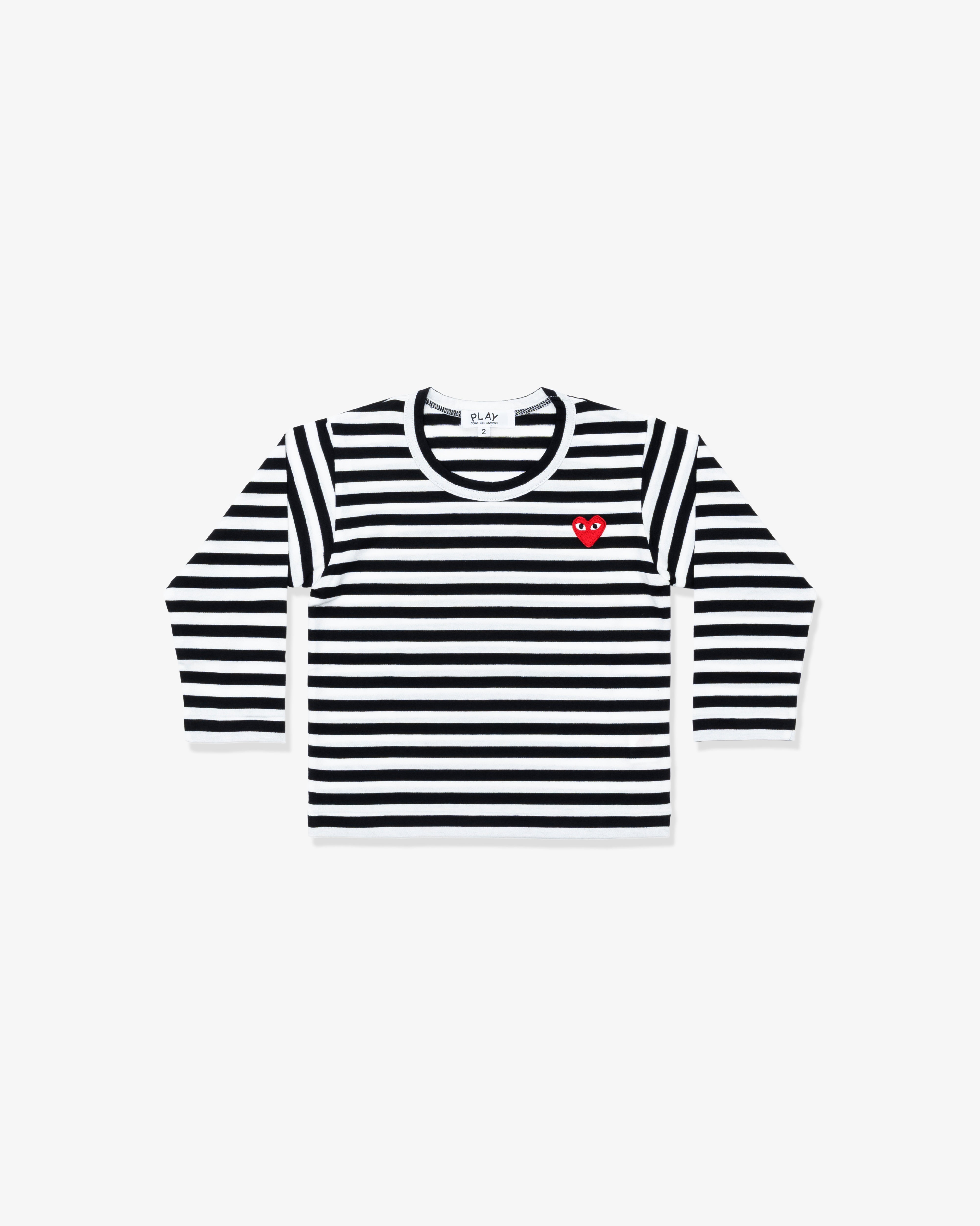 PLAY COMME des GARÇONS: Kids Border Printed Long Sleeve T-Shirt