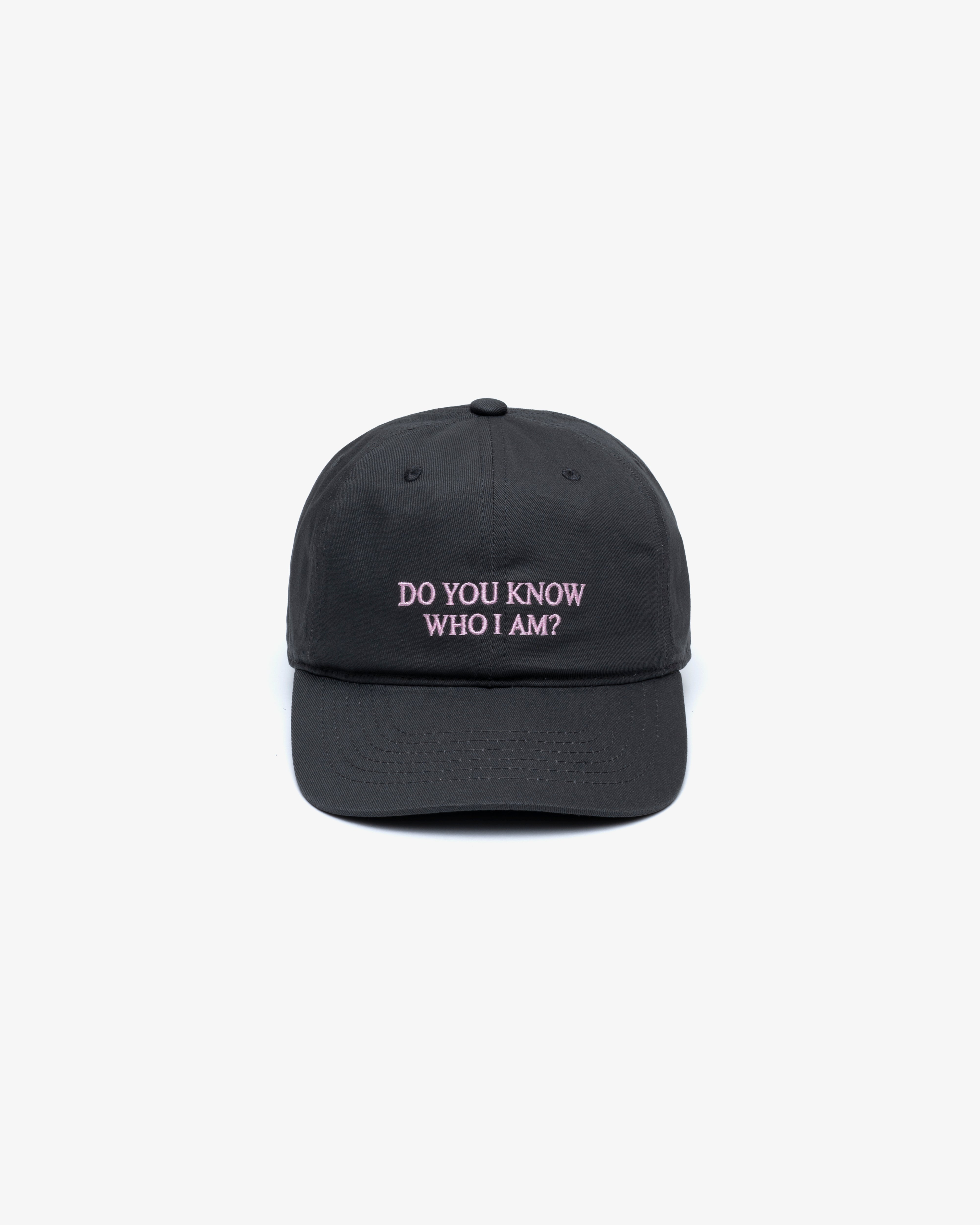 IDEA: Do You Know Who I Am Hat (Charcoal) | DSMG E-SHOP