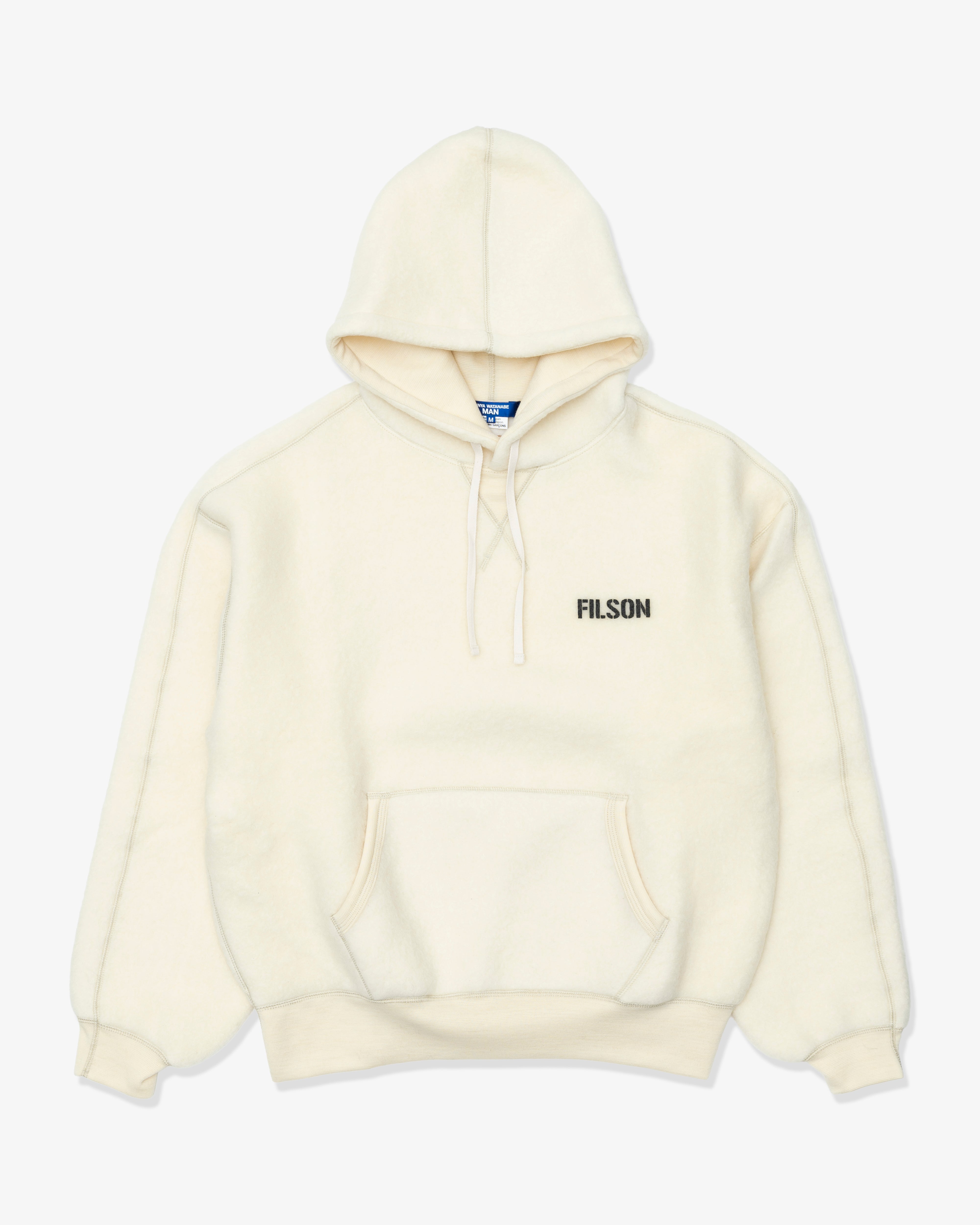 JUNYA WATANABE MAN: Wool Nylon Raised Jersey Filso (Offwhite