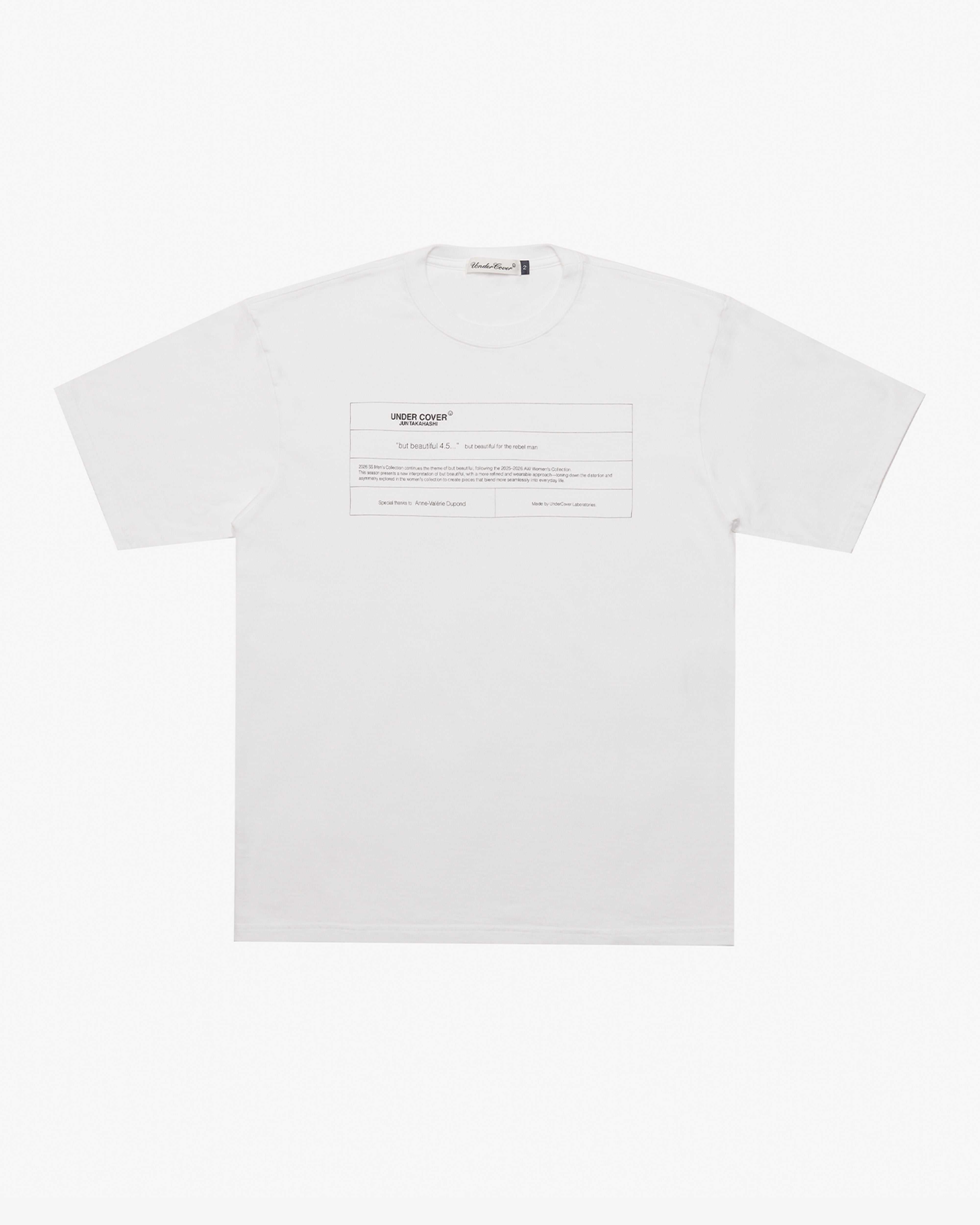 UNDERCOVER M: Tee But Beautiful (White) | DSMG E-SHOP