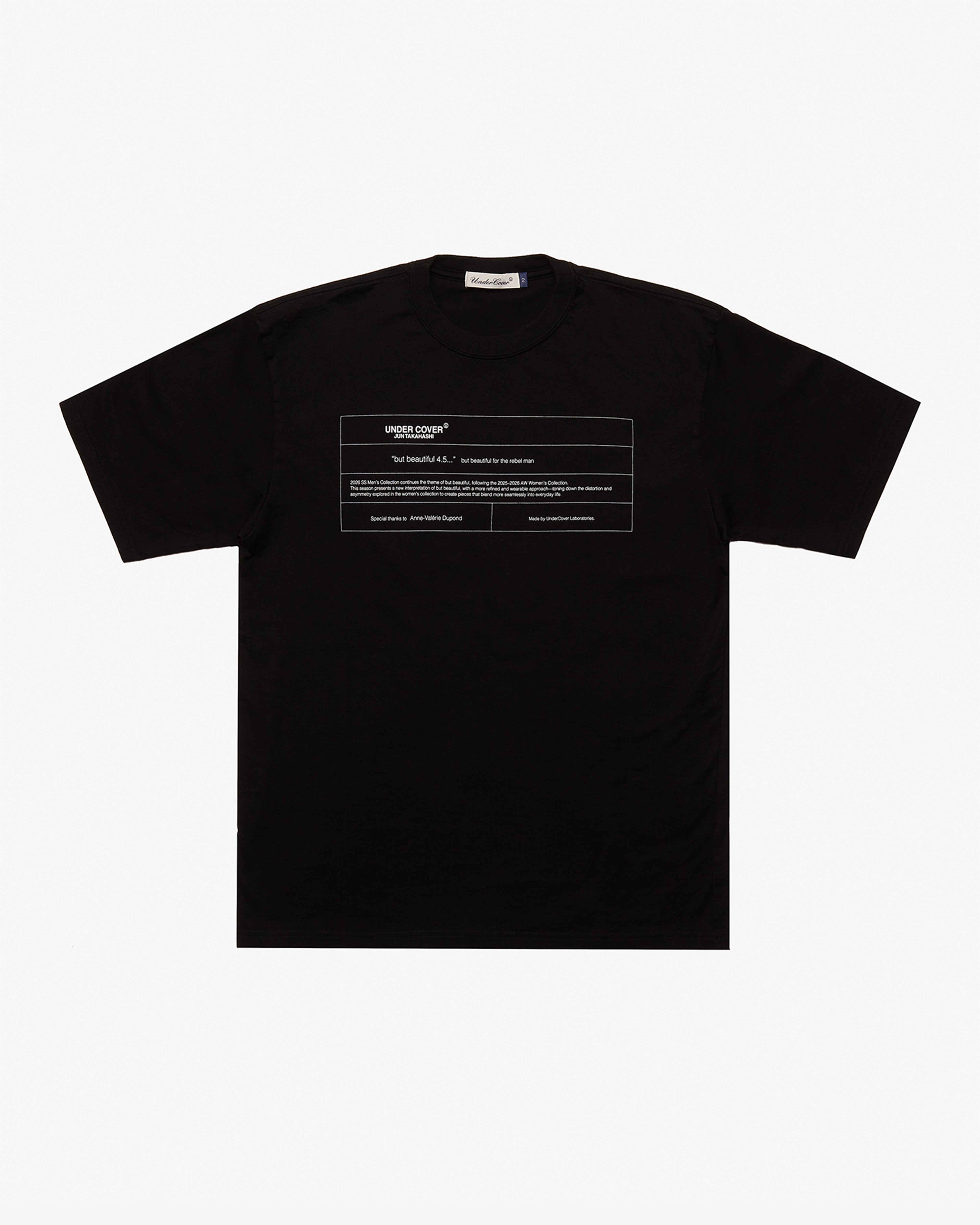 UNDERCOVER M: Tee But Beautiful (Black) | DSMG E-SHOP