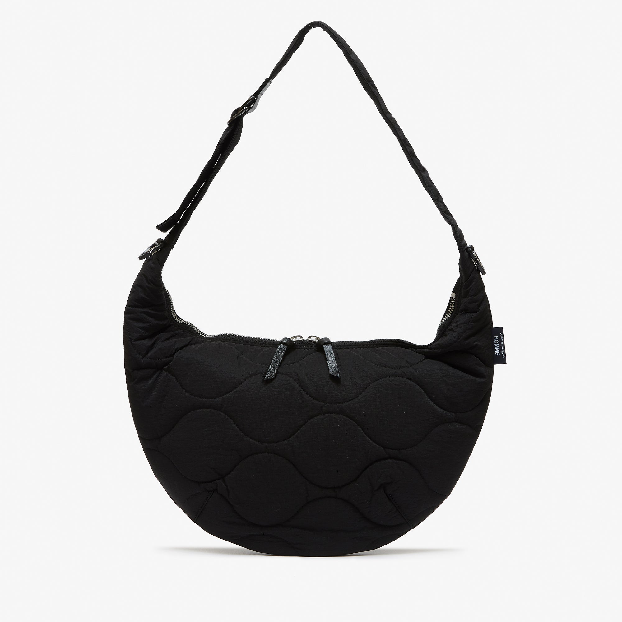 COMME DES GARCONS HOMME: Nylon Rip-Stop Quilting Bags (Black