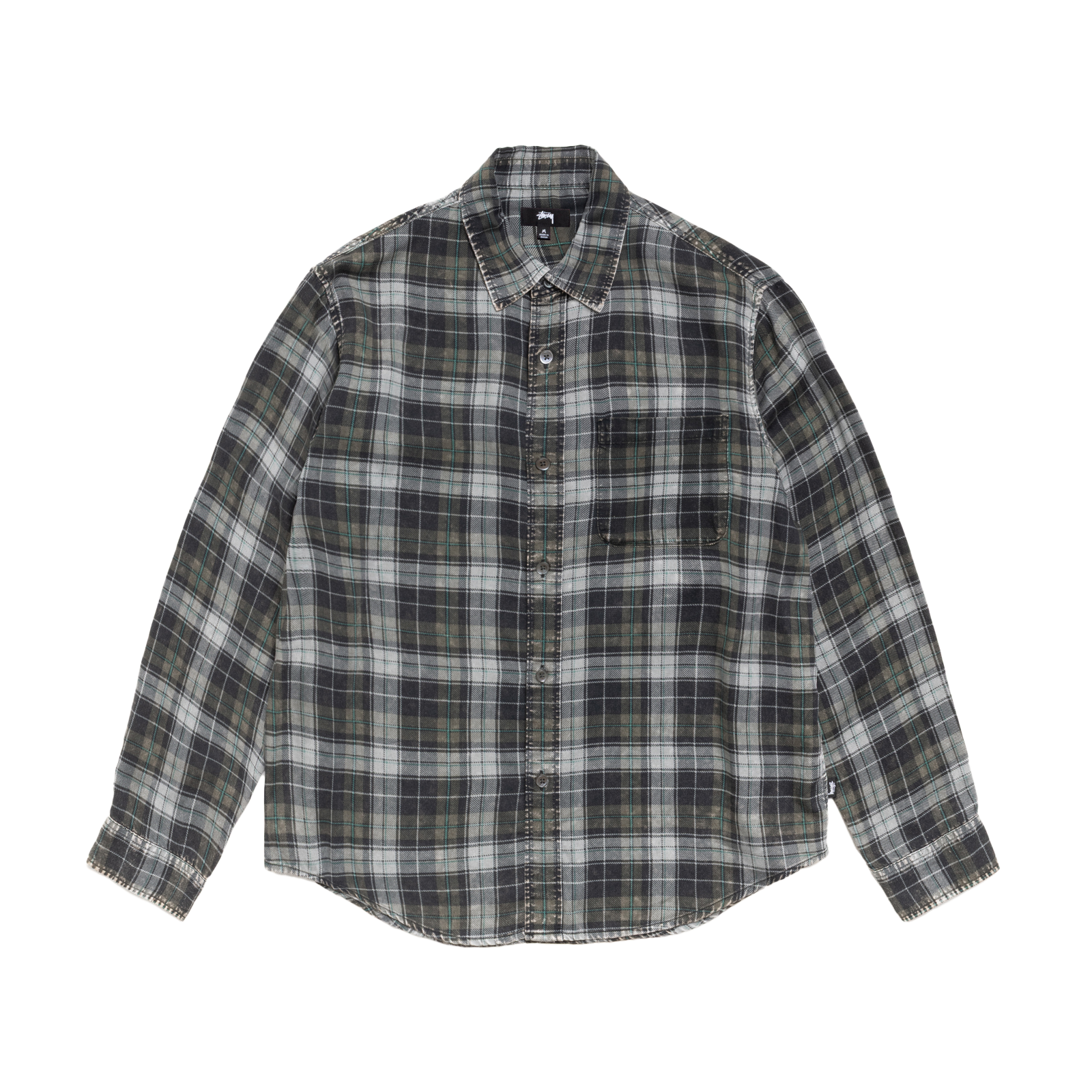 STUSSY: Matthew Plaid Shirt (Charcoal) | DSMG E-SHOP