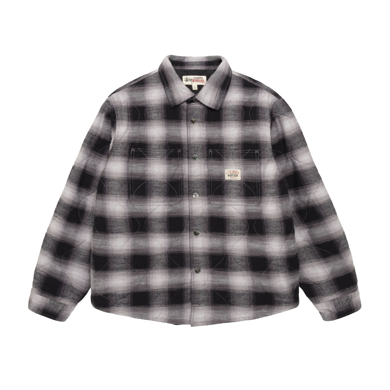 トップス stussy QUILTED PLAID SHIRT JACKET s Quilted Plaid Shirt Jacket – Brown | Tops & Shirts | Stüssy