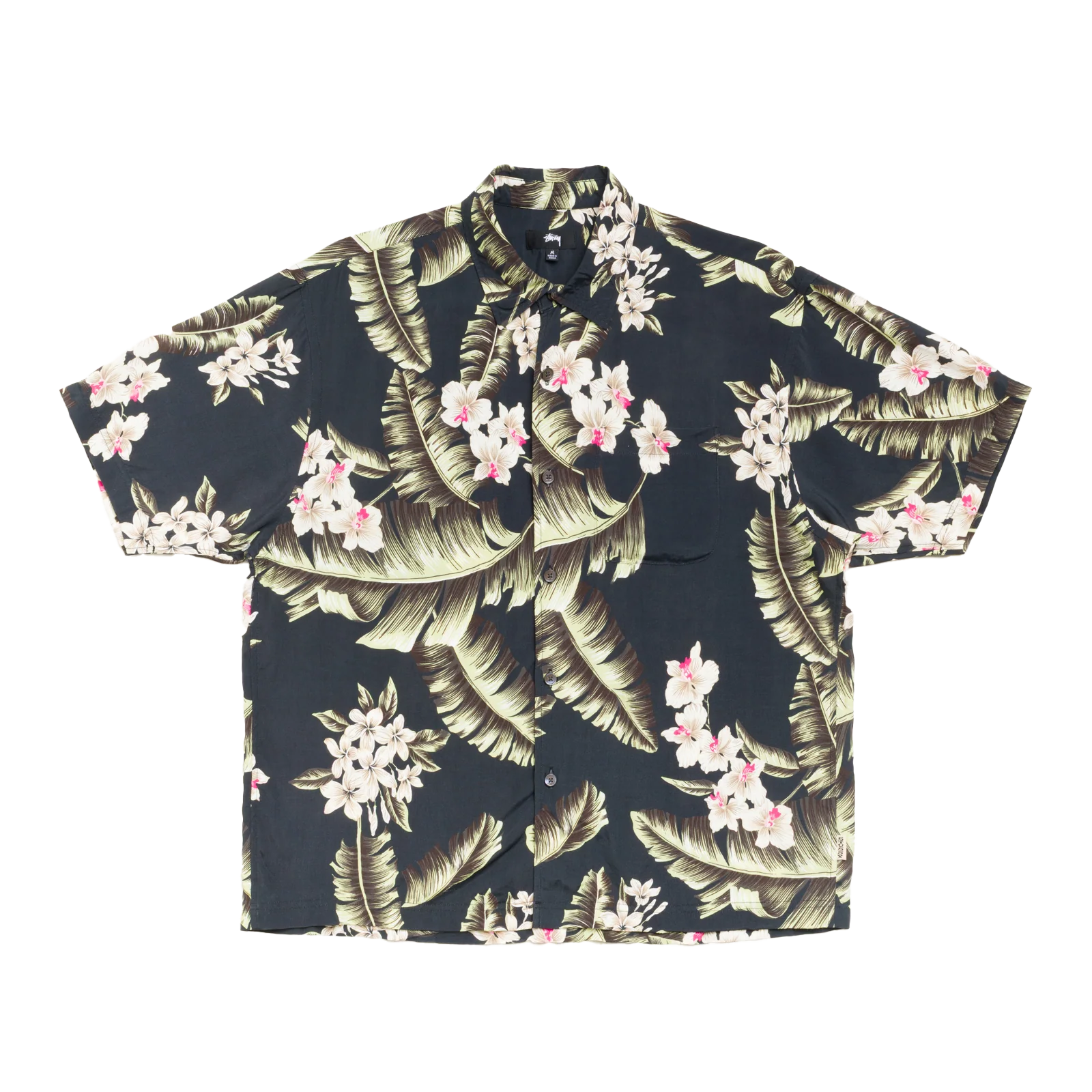 Stussy HAWAIIAN SS SHIRT 黒 シャツ M STUSSY: Hawaiian Floral Ss Shirt (Black) | DSMG E-SHOP