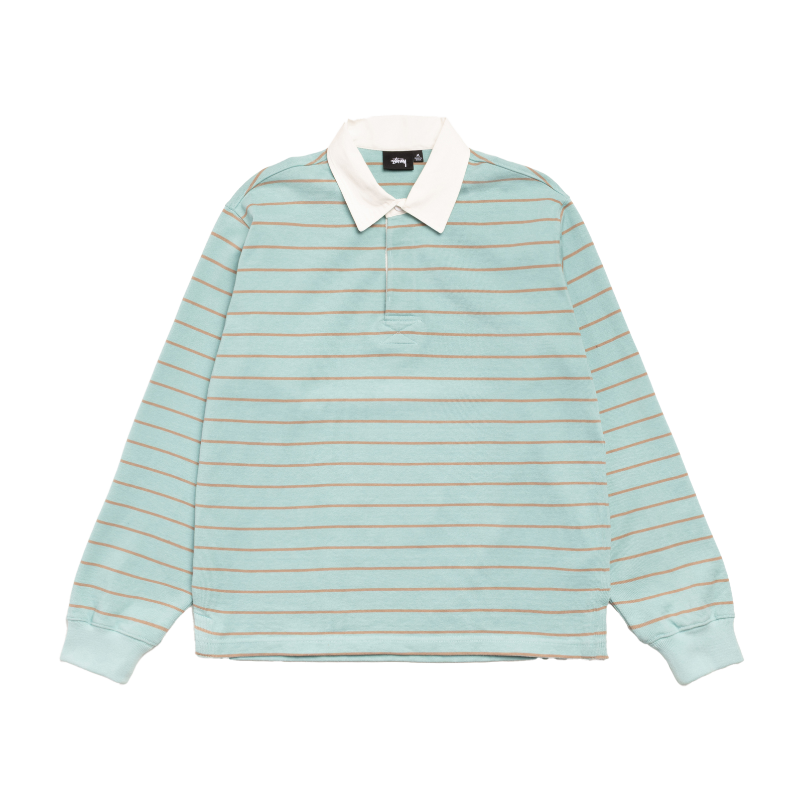 STUSSY: Pin Striped Rugby (Blue) | DSMG E-SHOP