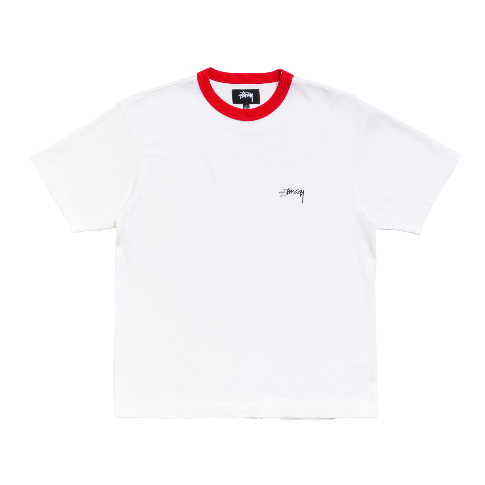 STUSSY: Ss Ringer Tee (White) | DSMG E-SHOP