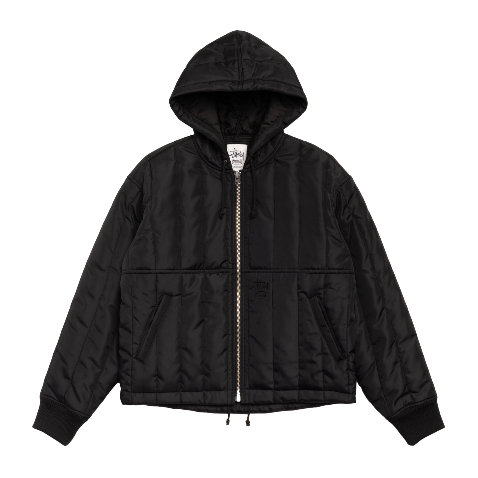 STUSSY: Work Jacket Quilted Nylon (Blac) | DSMG E-SHOP