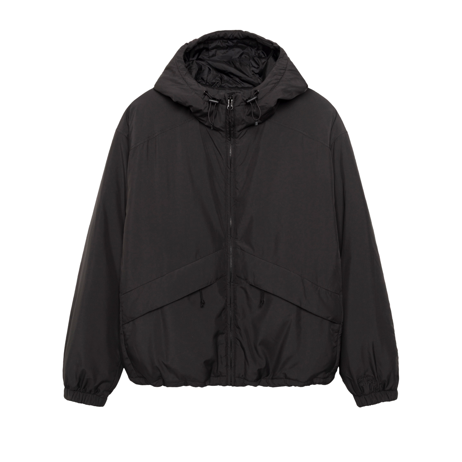 STUSSY: Insulated Hooded Jacket (Blac) | DSMG E-SHOP