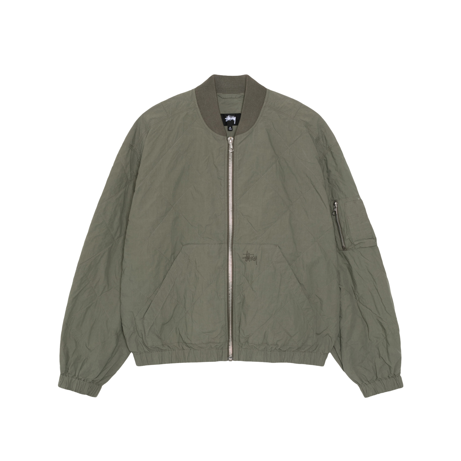 STUSSY: Lightweight Cotton Bomber (Olive) | DSMG E-SHOP STUSSY: Lightweight Cotton Bomber (Olive) | DSMG E-SHOP