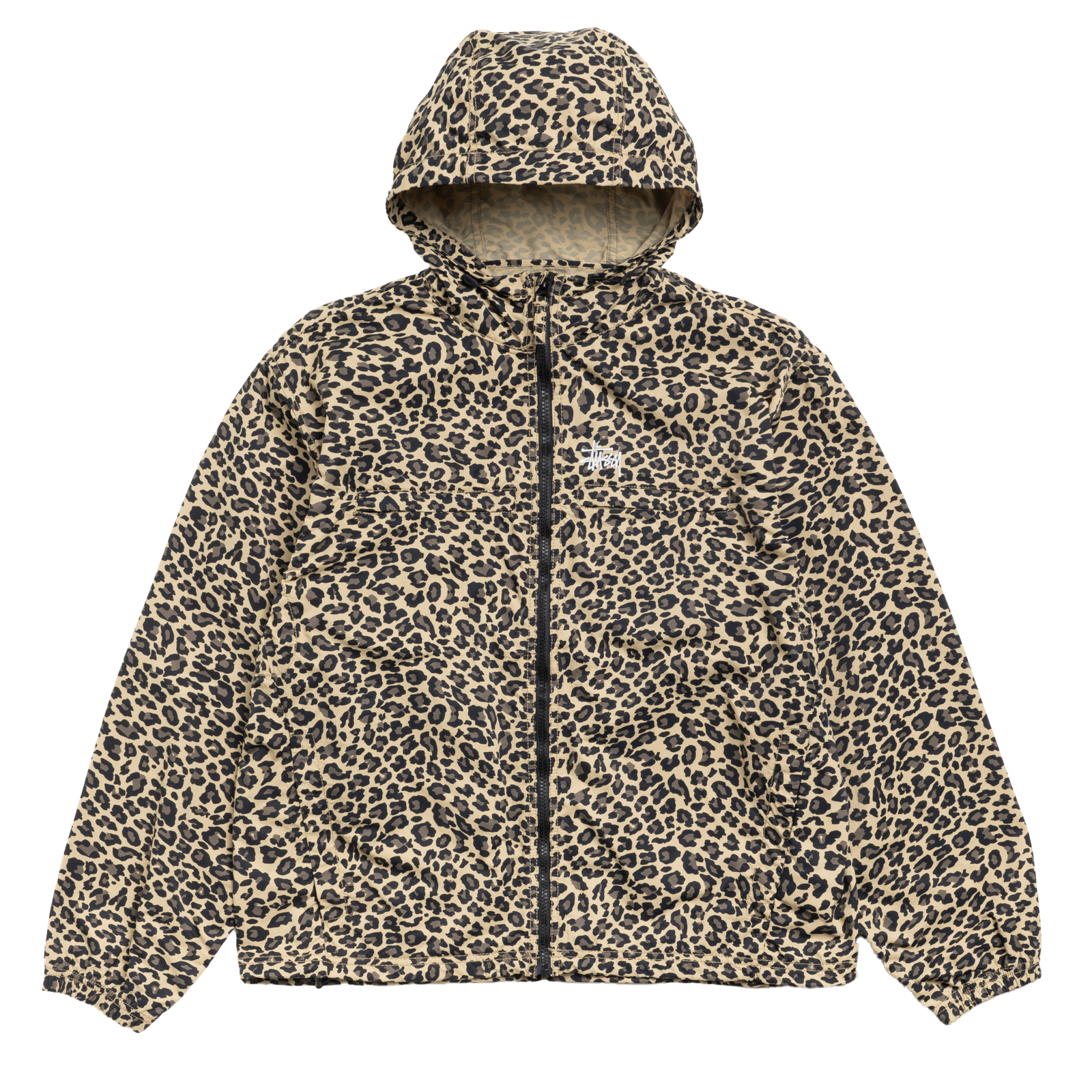 STUSSY: Lightweight Hooded Jacket (Cheetah) | DSMG E-SHOP