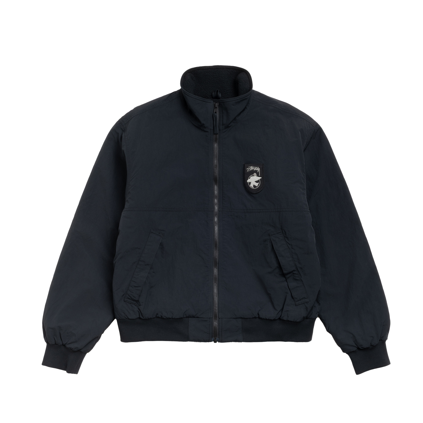STUSSY: Polar Fleece Lined Jacket (Blac) | DSMG E-SHOP