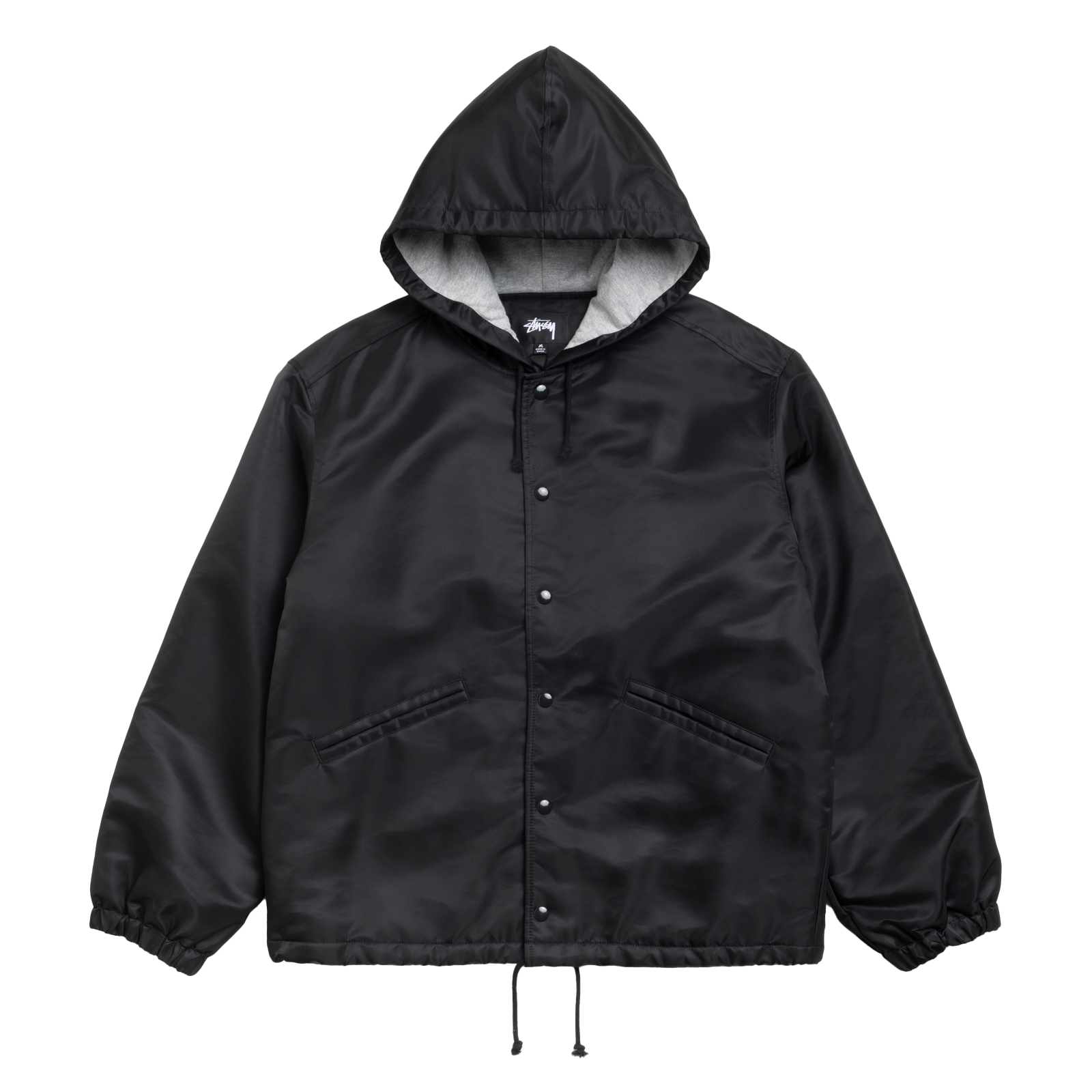 STUSSY: Hooded Coaches Jacket (Blac) | DSMG E-SHOP
