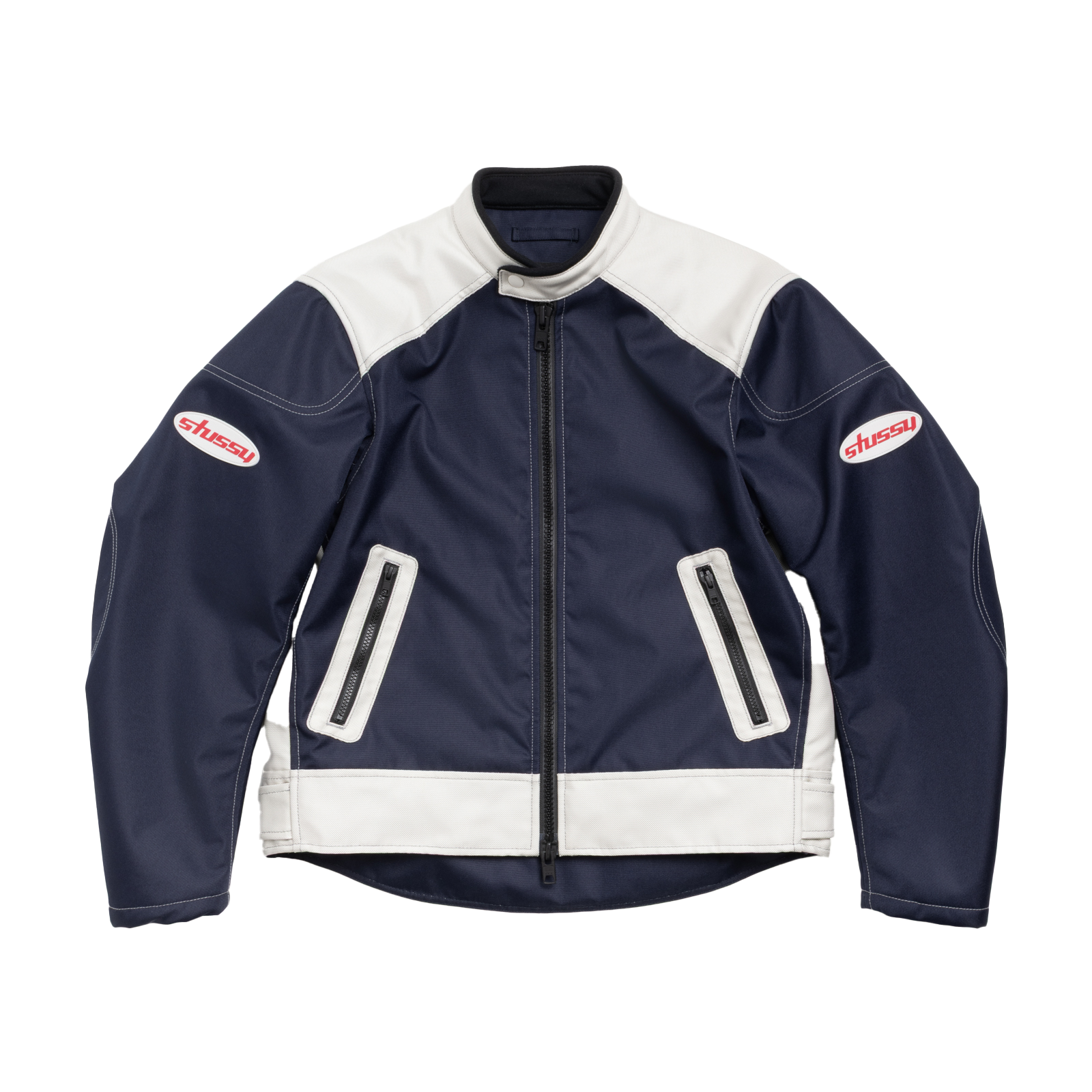 STUSSY: Moto Jacket (Navy) | DSMG E-SHOP