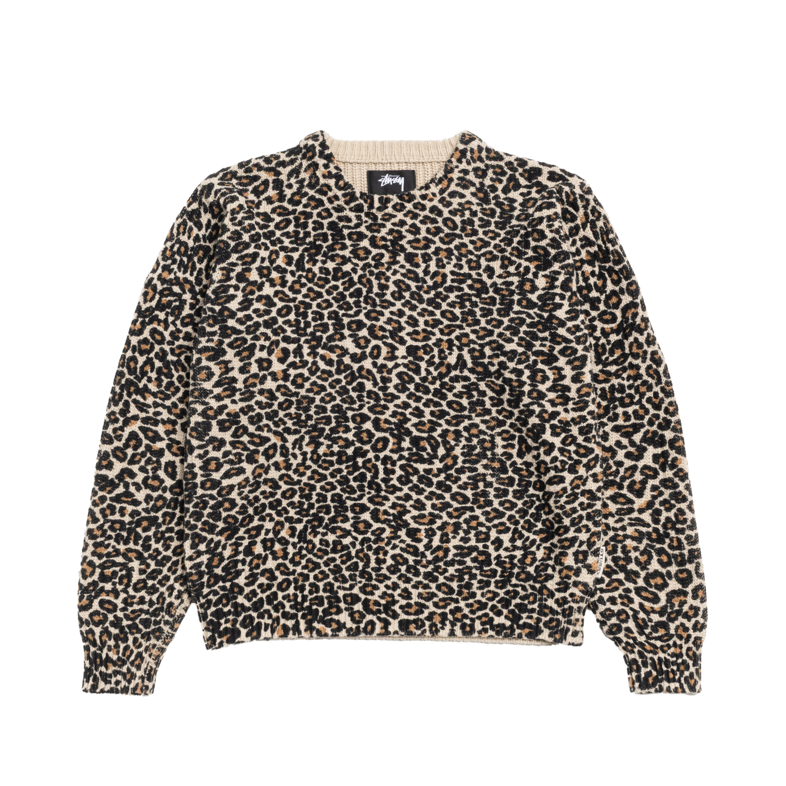 STUSSY: Leopard Sweater (Leop) | DSMG E-SHOP