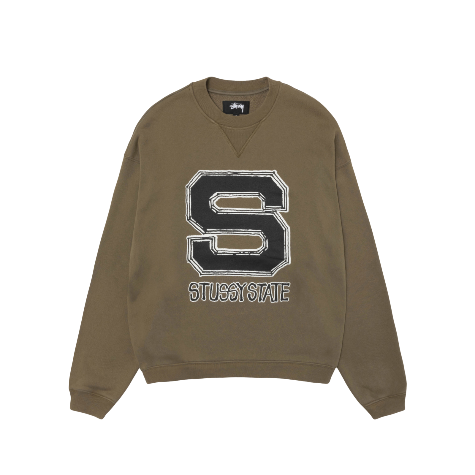 希少 STUSSY ステューシー セットアップ US S カーキ xpv STUSSY: Stussy State Crew (Oliv) | DSMG E-SHOP