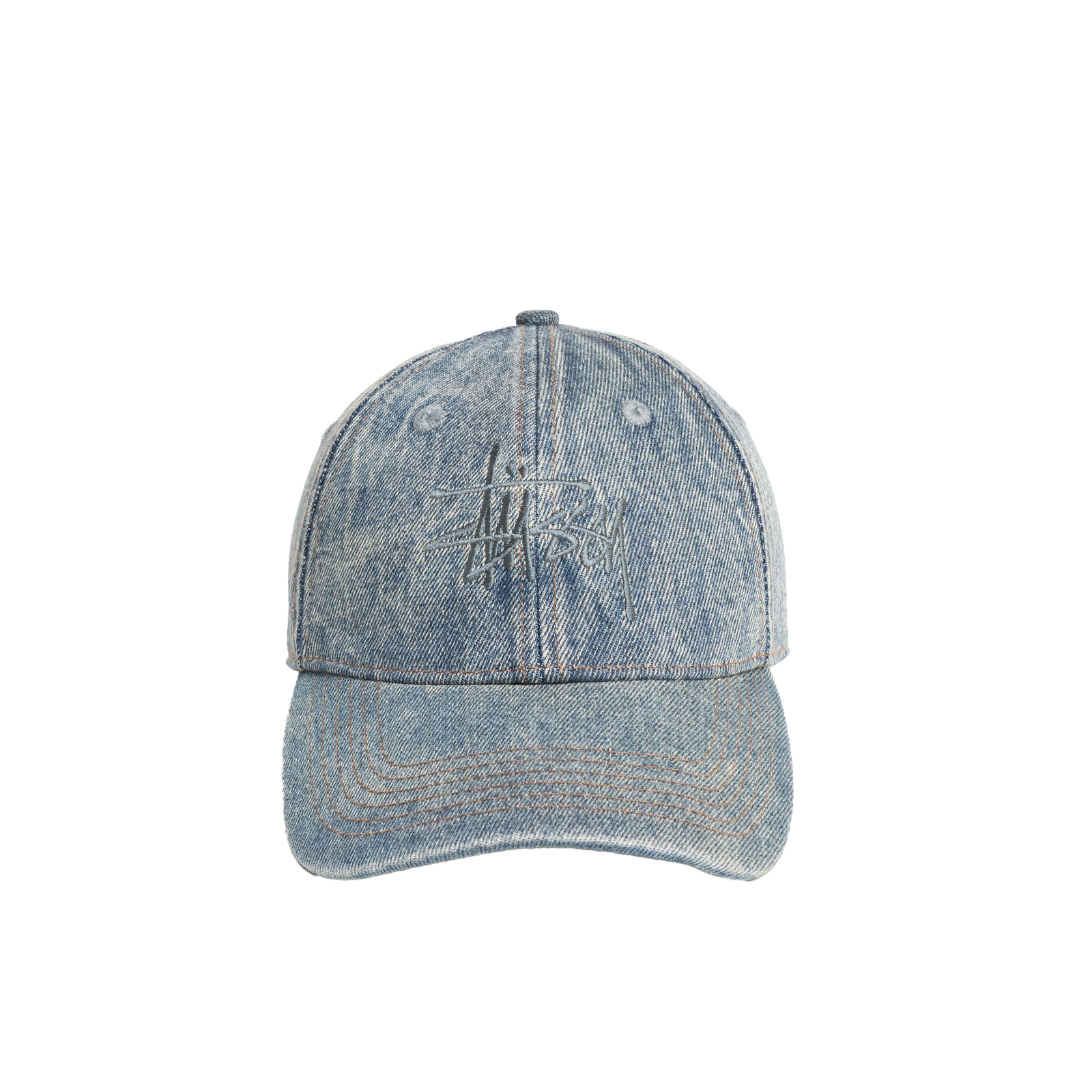 STUSSY: Lp Denim Strapback Cap (Istw) | DSMG E-SHOP