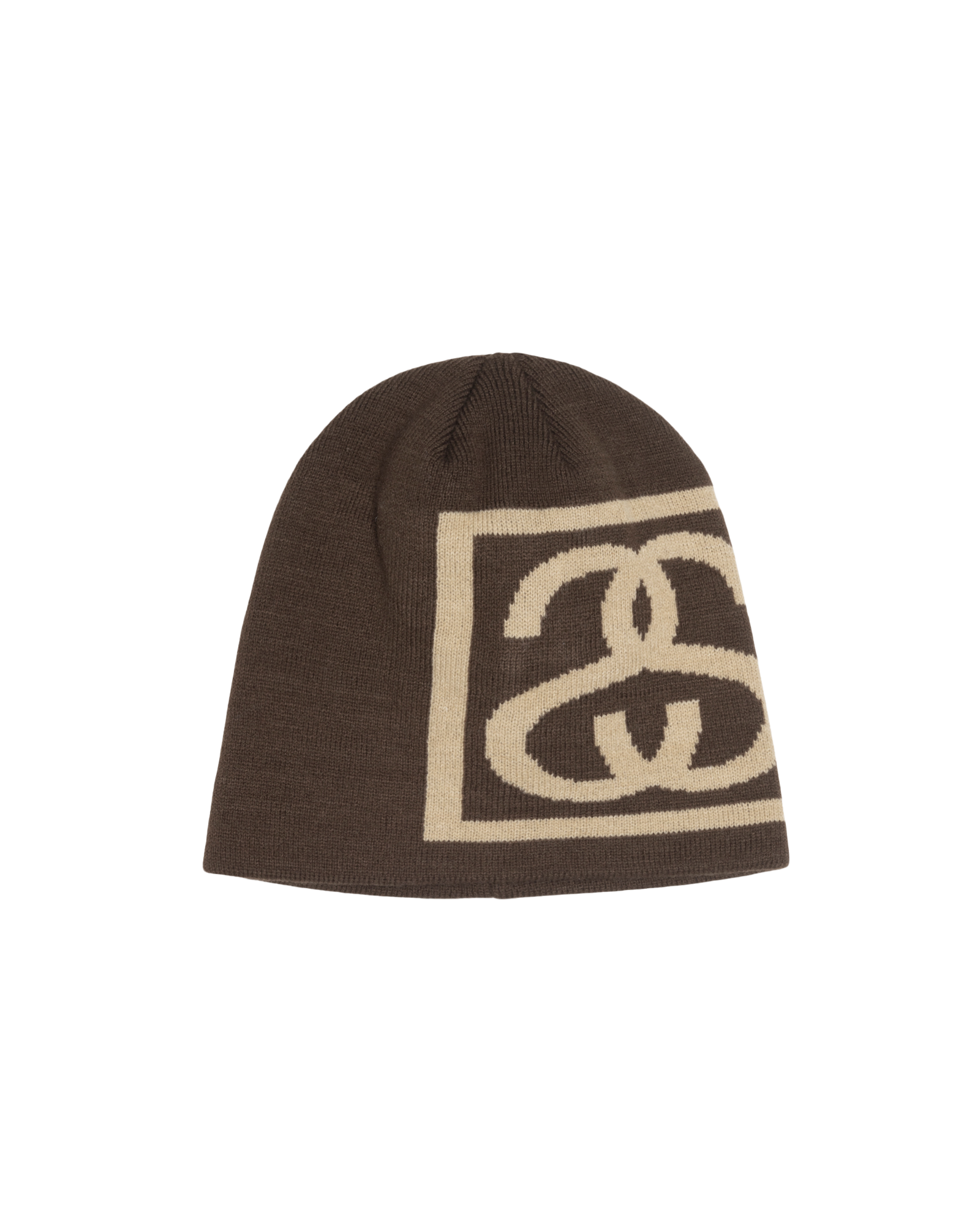 STUSSY 23AW SS LINK SKULL CAP ブラウン BROWN数回着用 - ニット