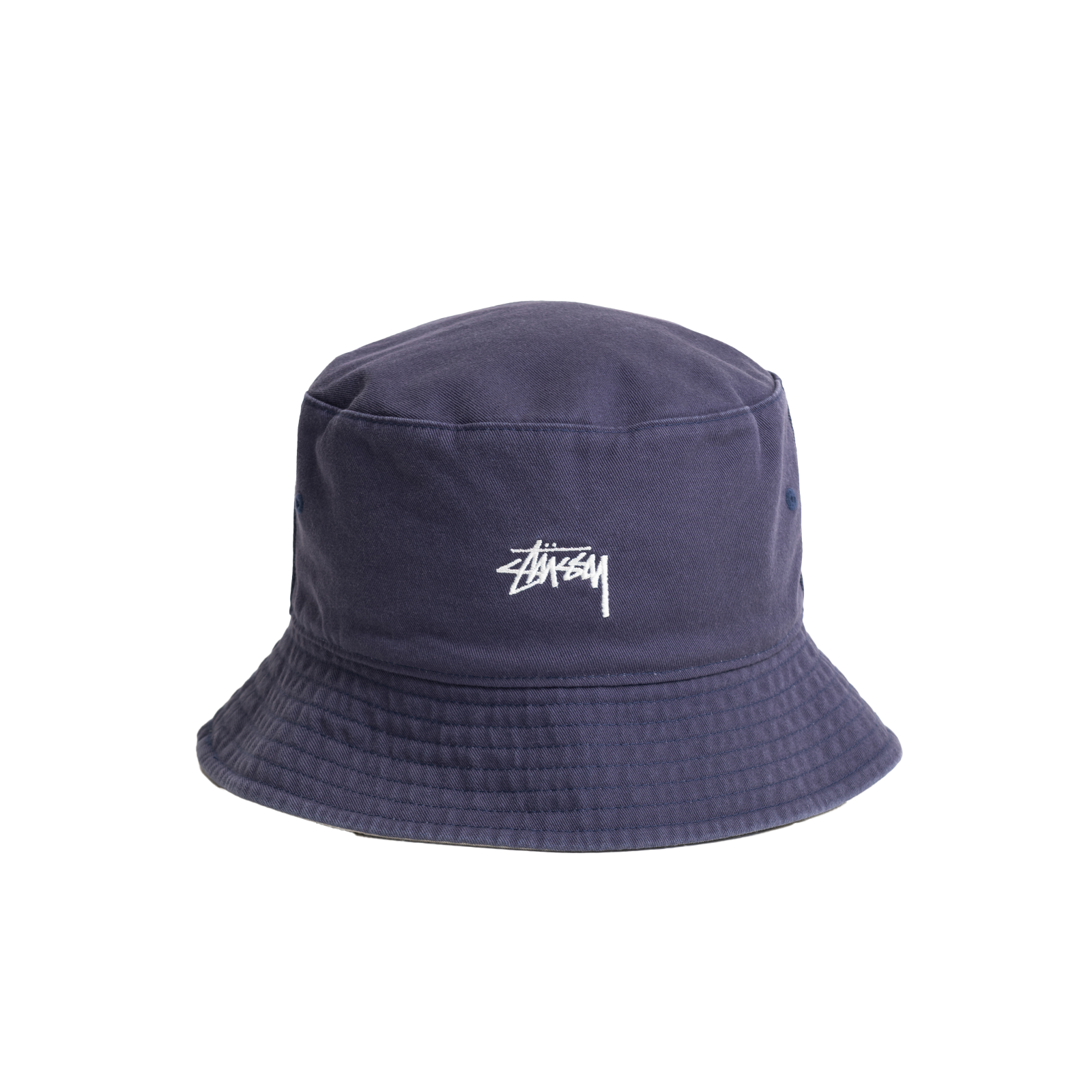 STUSSY: Reversible Stock Bucket Hat (Nvst) | DSMG E-SHOP