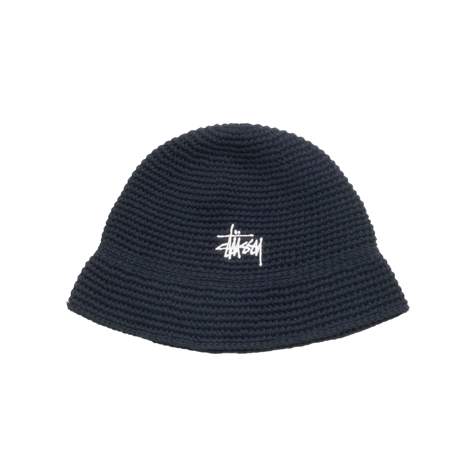 STUSSY: Basic Linen Knit Bucket (Black) | DSMG E-SHOP