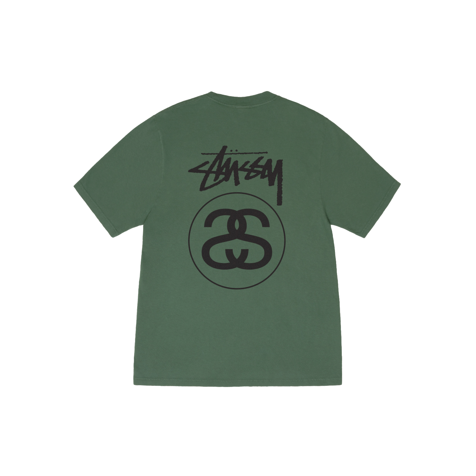 STUSSY: Stock Link Pig. Dyed Tee (Pine) | DSMG E-SHOP
