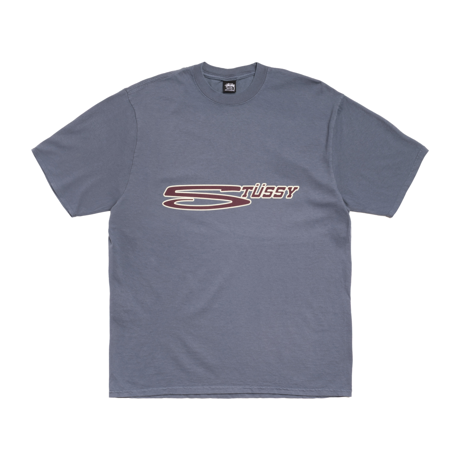 STUSSY: Stretch Pig. Dyed Tee (Navy) | DSMG E-SHOP