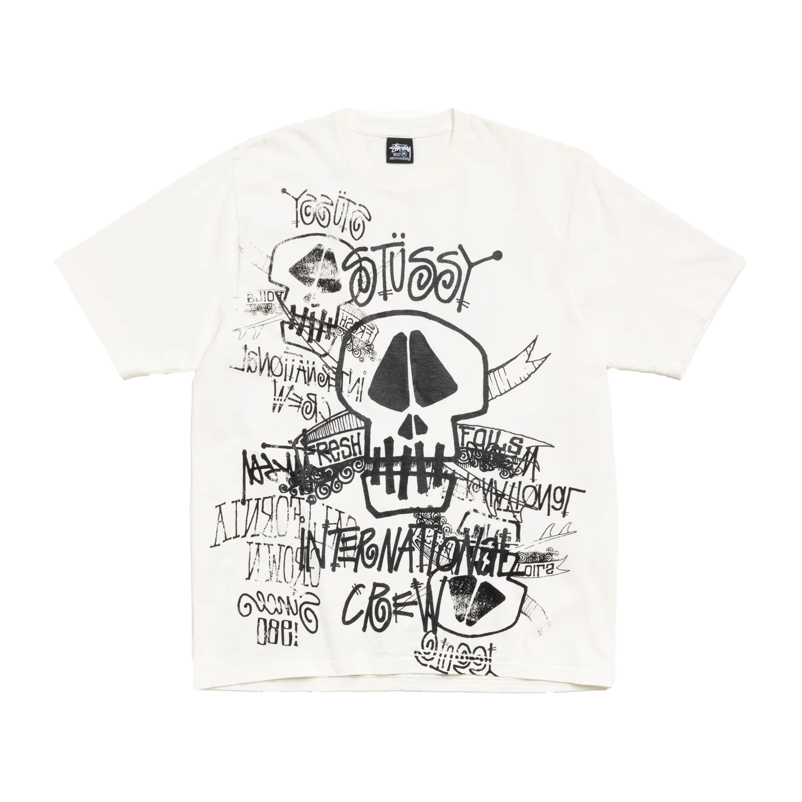 STUSSY: Skulls Tee Pigment Dyed (Natl) | DSMG E-SHOP