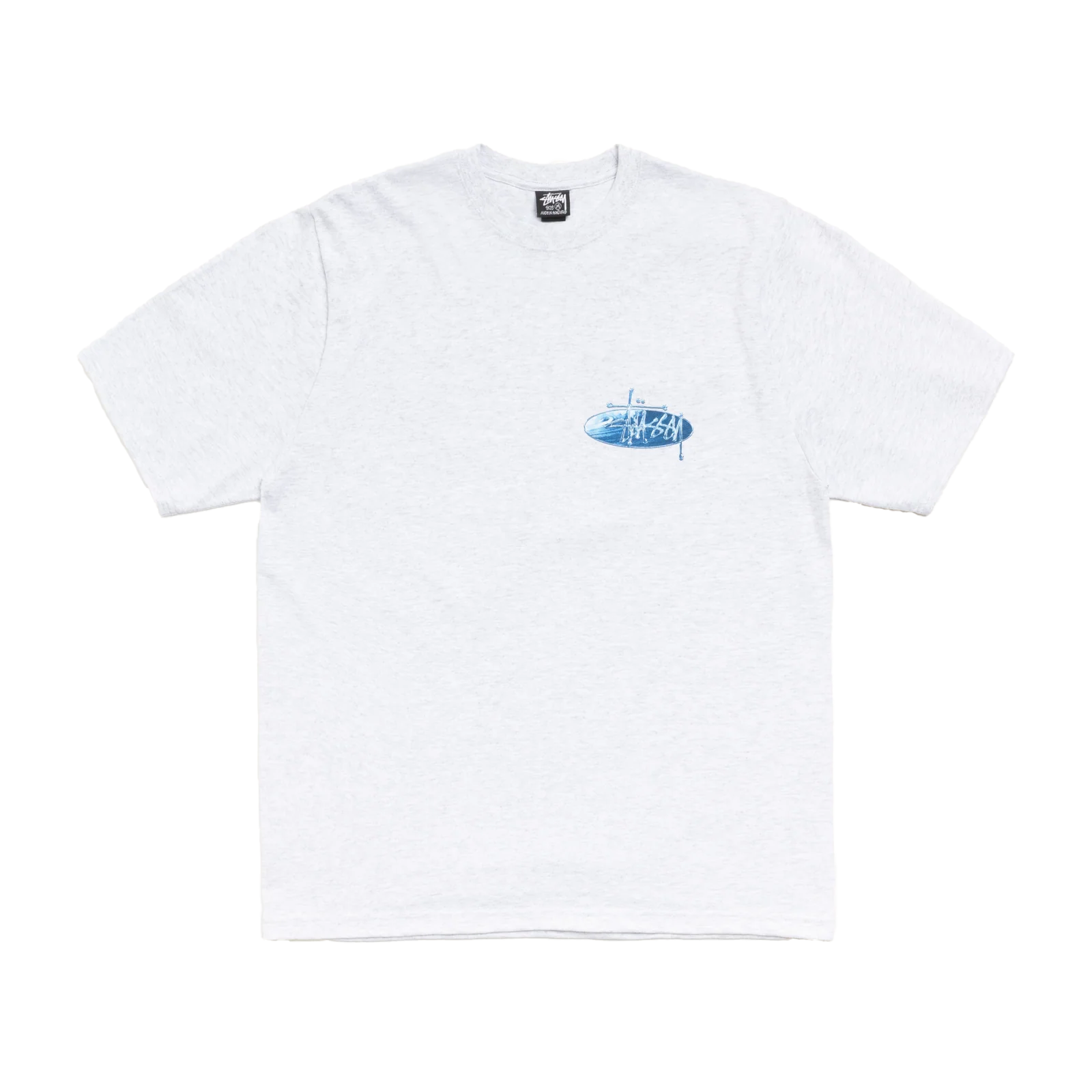 STUSSY WAVE OVAL TEE ホワイト Lサイズ STUSSY: Wave Oval Tee (Ashh) | DSMG E-SHOP