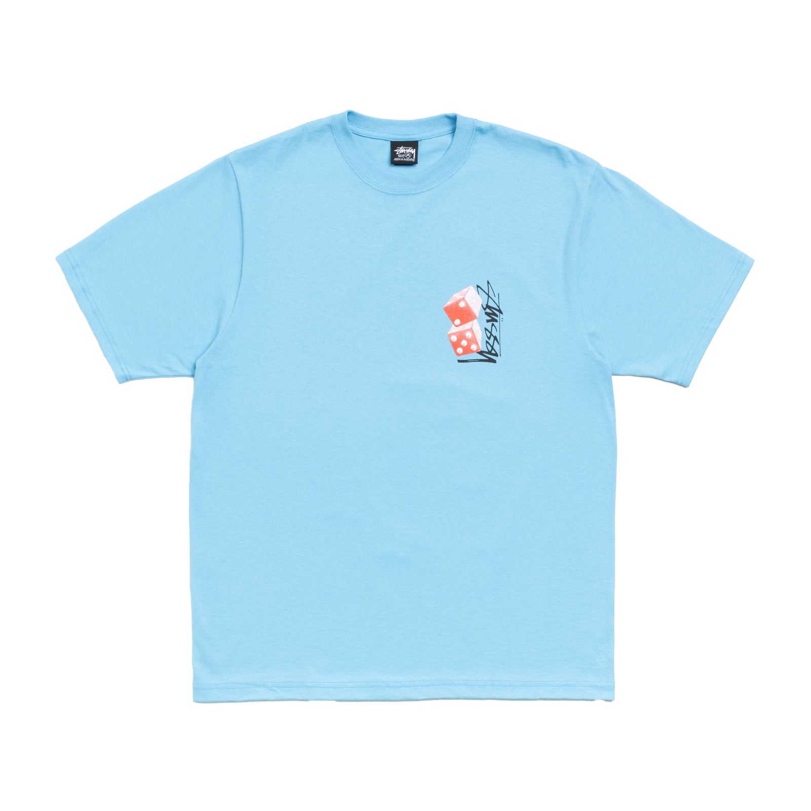 STUSSY: Tall Dice Tee (Sky Blue) | DSMG E-SHOP