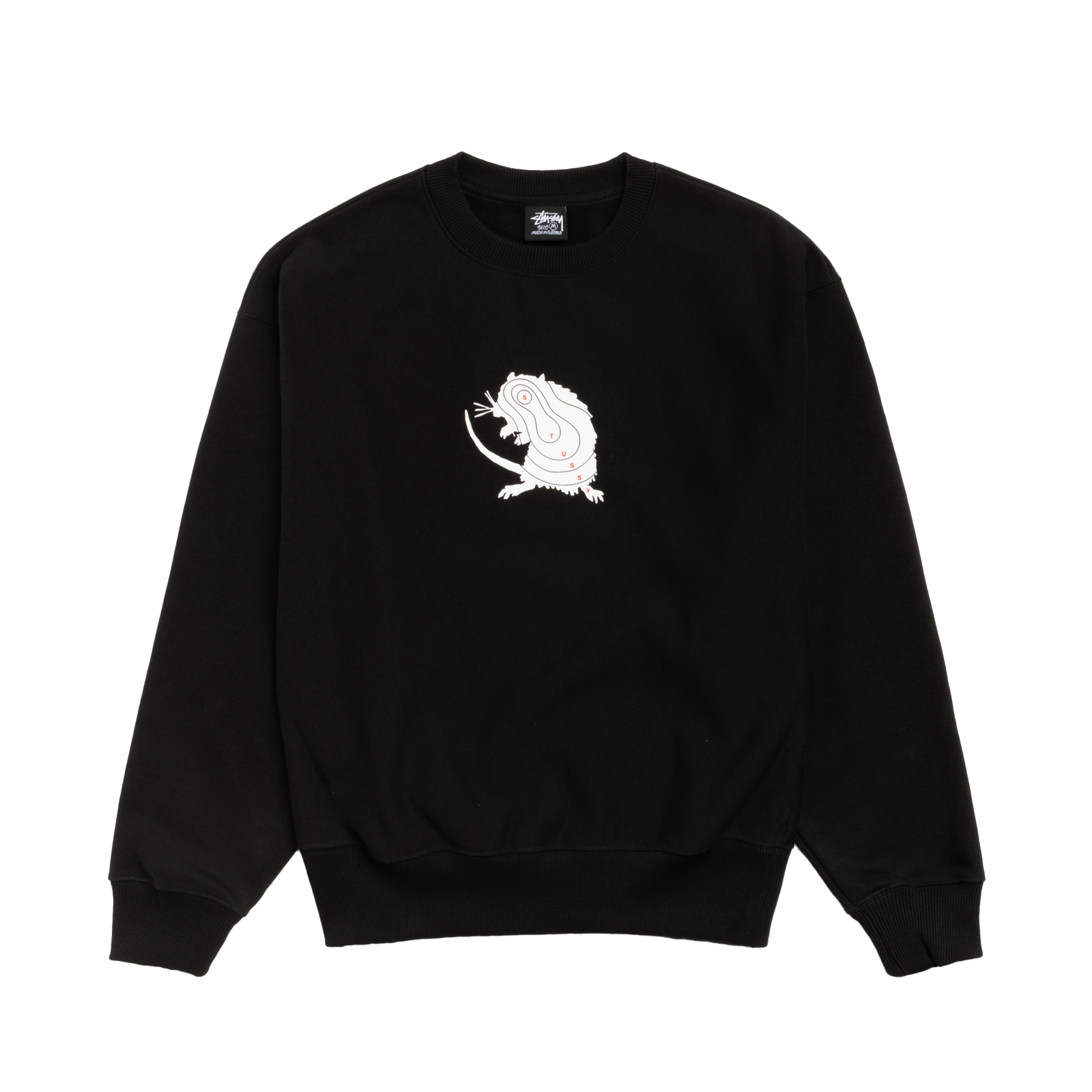 STUSSY: Long Range Crew (Blac) | DSMG E-SHOP
