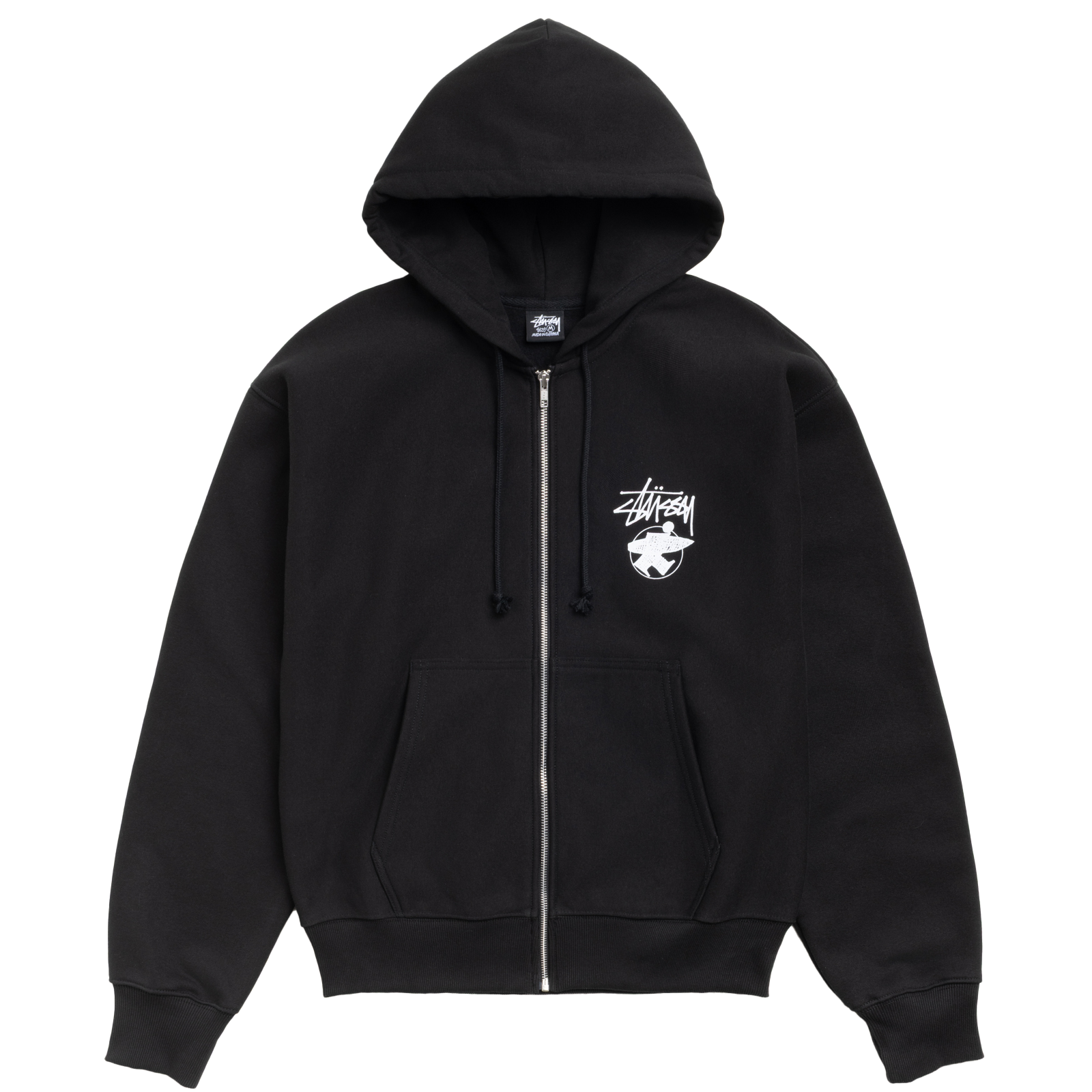 STUSSY: Long Haul Zip Hood (Black) | DSMG E-SHOP