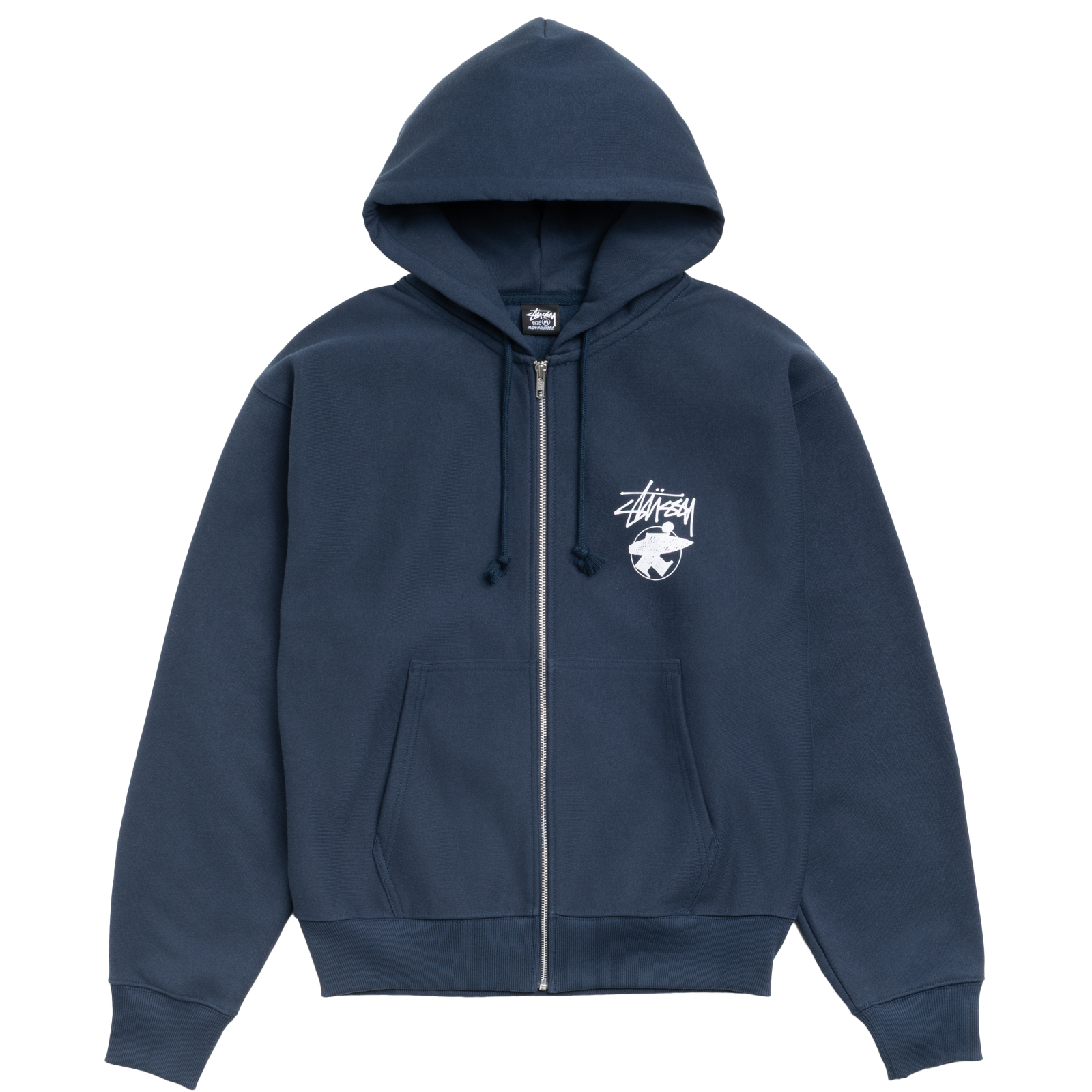 STUSSY: Long Haul Zip Hood (Navy) | DSMG E-SHOP