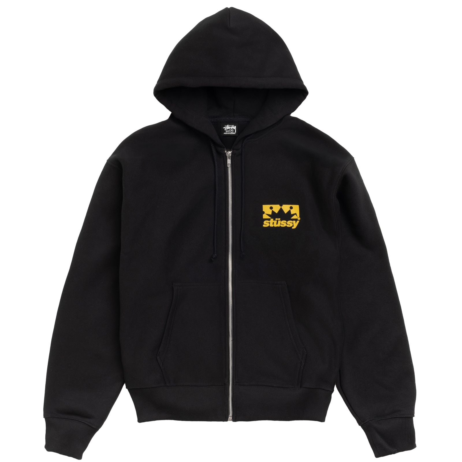 Stüssy ブラックボックス ステッカー付き STUSSY: Box Crown Zip Hood (Blac) | DSMG E-SHOP