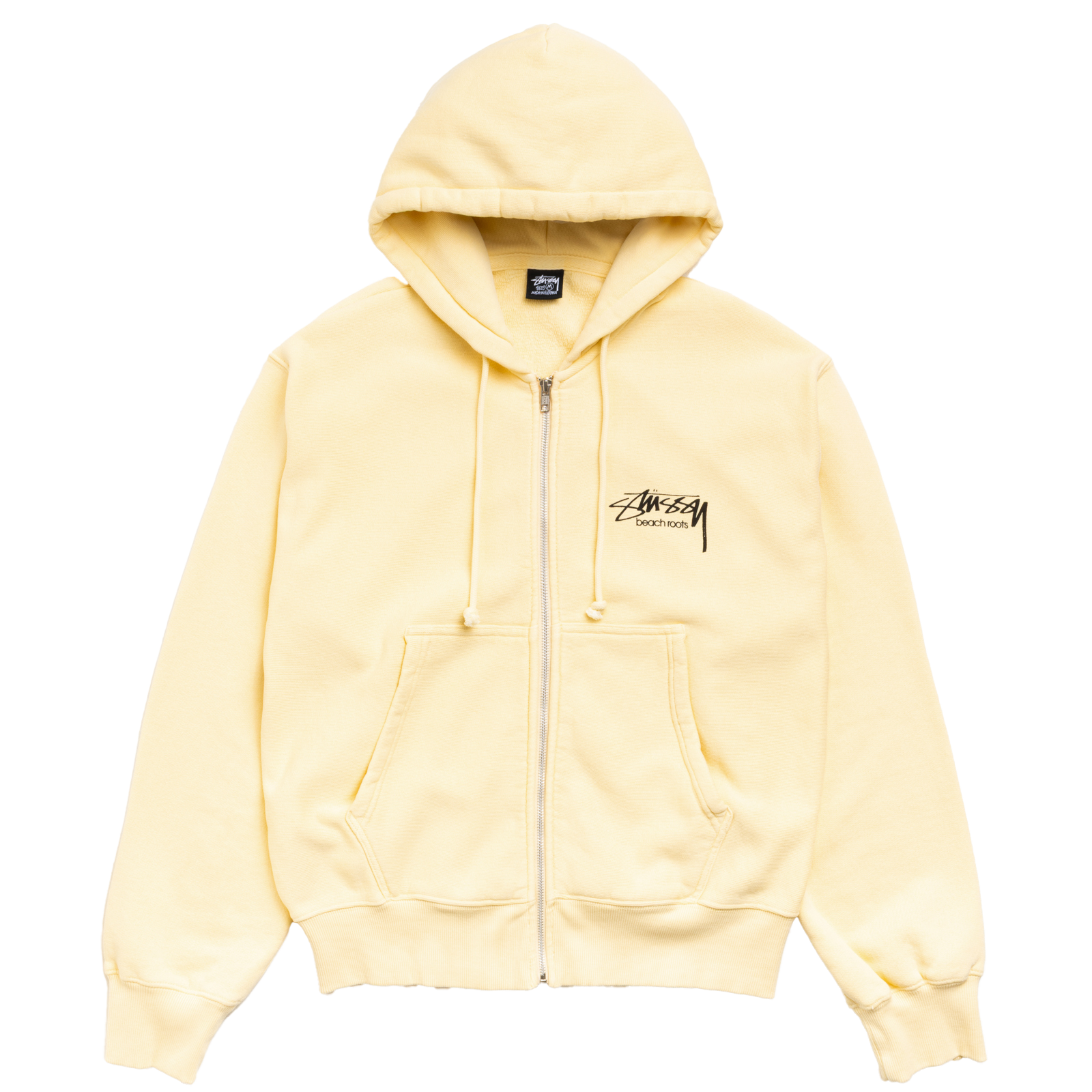 STUSSY: Beach Roots Gar. Dyed Zip Hood (Gold) | DSMG E-SHOP