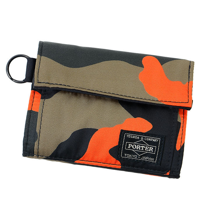 PORTER: Ps Camo Wallet (Woodland Orange) | DSMG E-SHOP