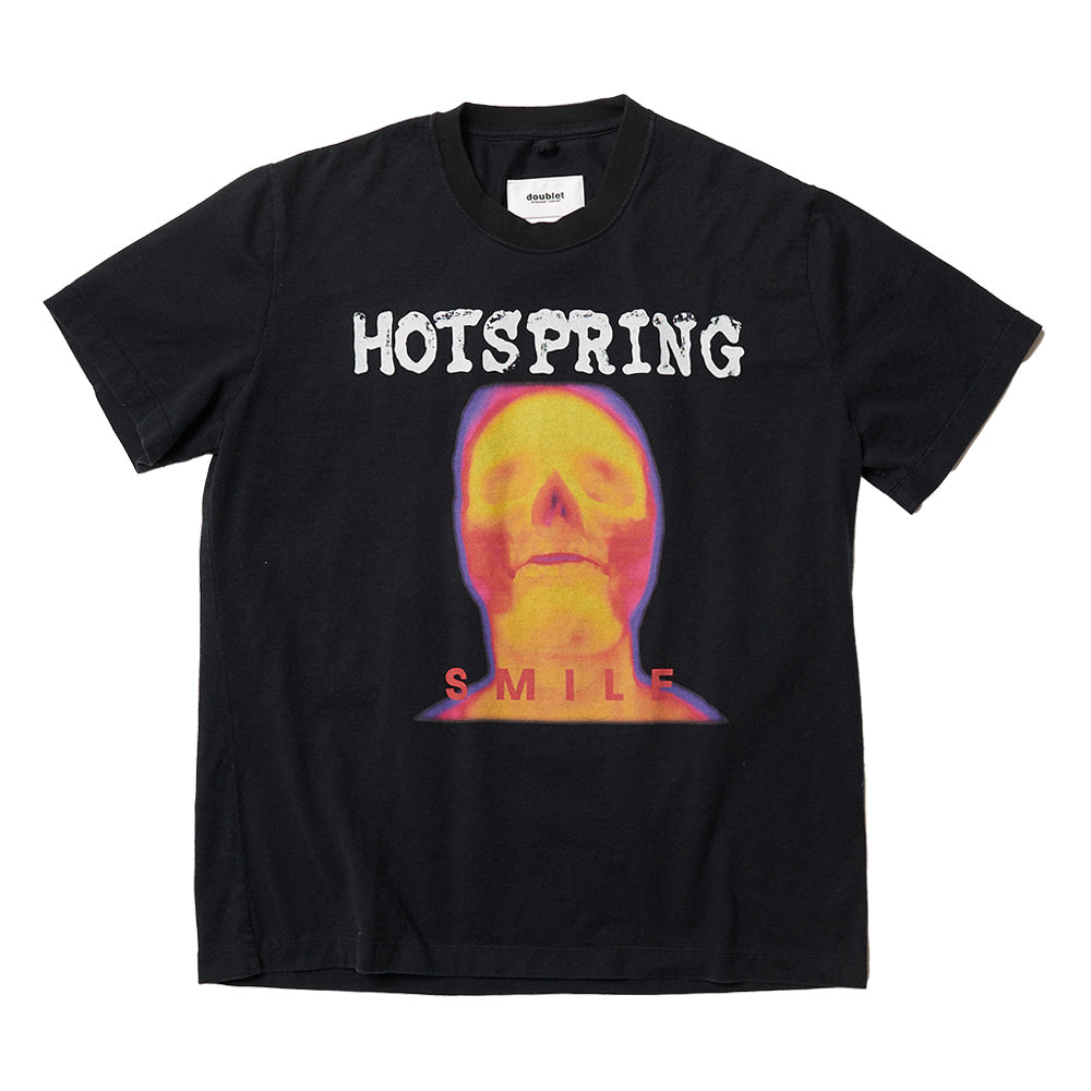 DOUBLET: Hotspring Onsen T-Shirt (Black) | DSMG E-SHOP