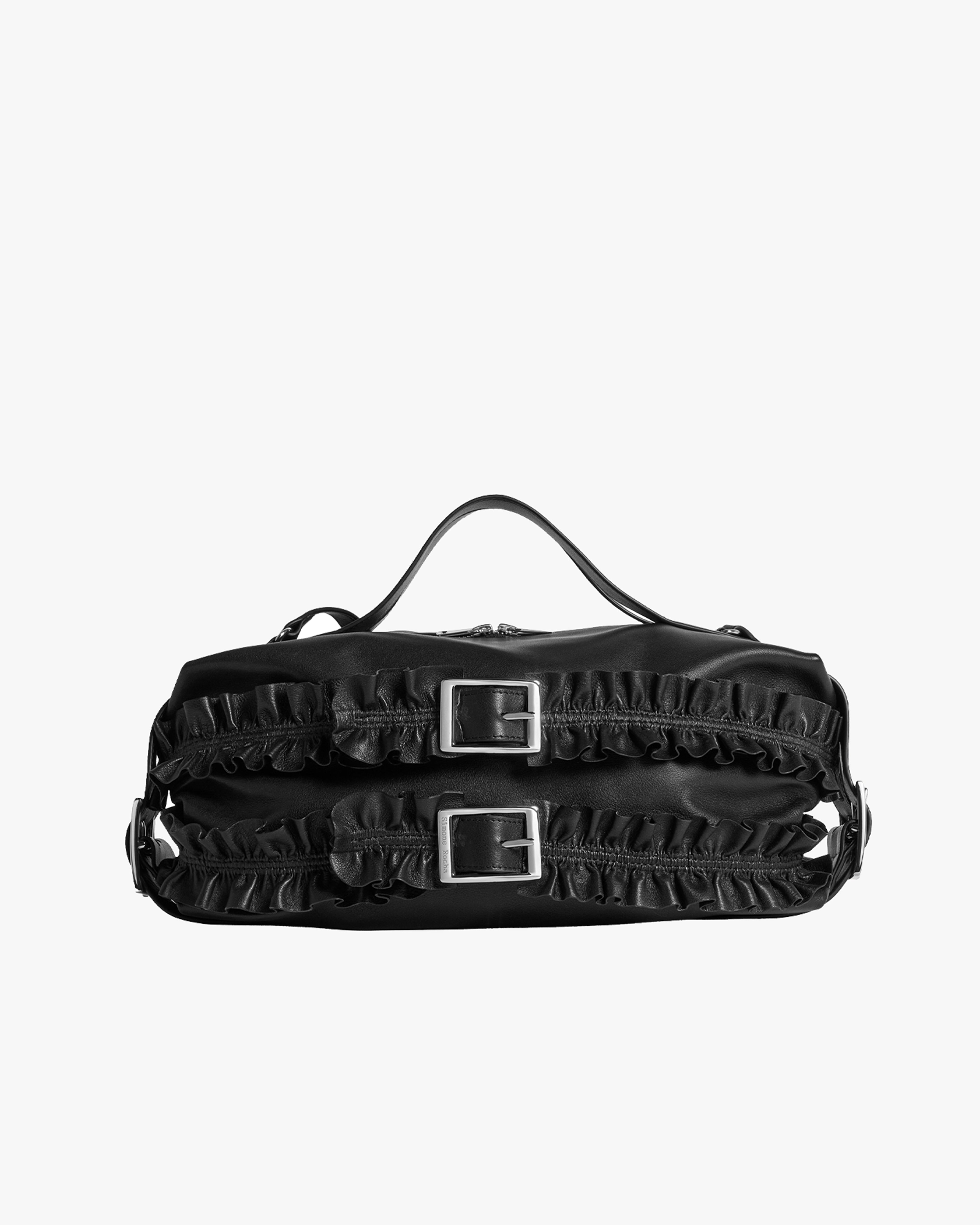 SIMONE ROCHA M: Biker Frill Belt Bag (Black) | DSMG E-SHOP