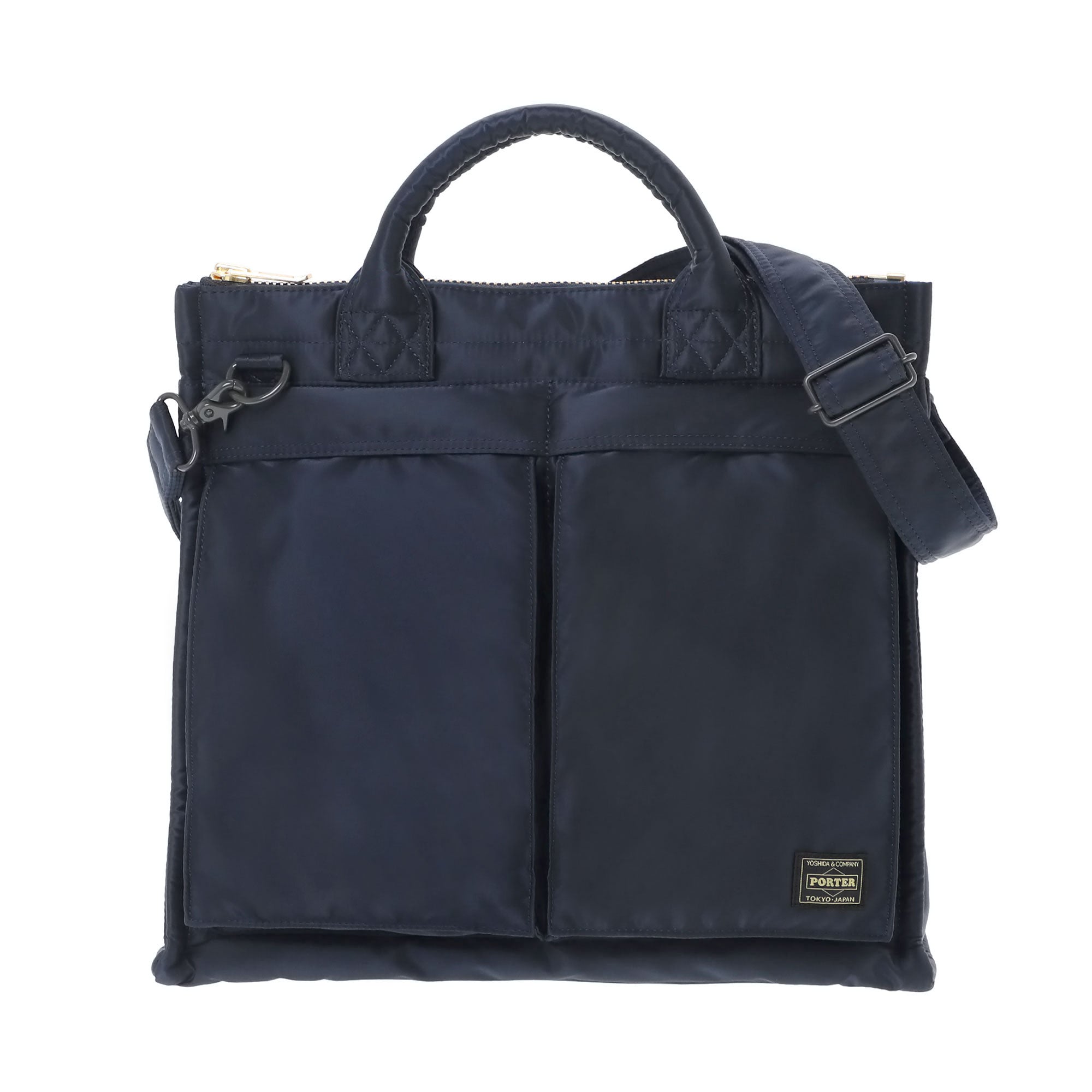 PORTER TANKER SQUARE TOTE BAG(L) アイアンブルー PORTER: Tanker Square Tote Bag(L) (Iron Blue) | DSMG E-SHOP