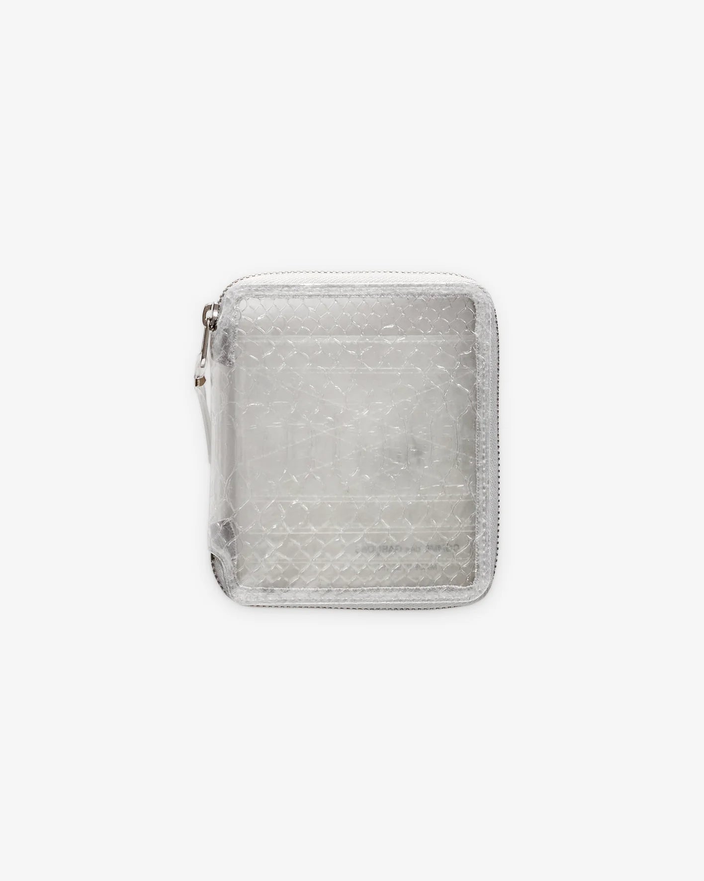 CDG WALLET: Zip Wallet (TRANSPARENT SNAKE) | DSMG E-SHOP