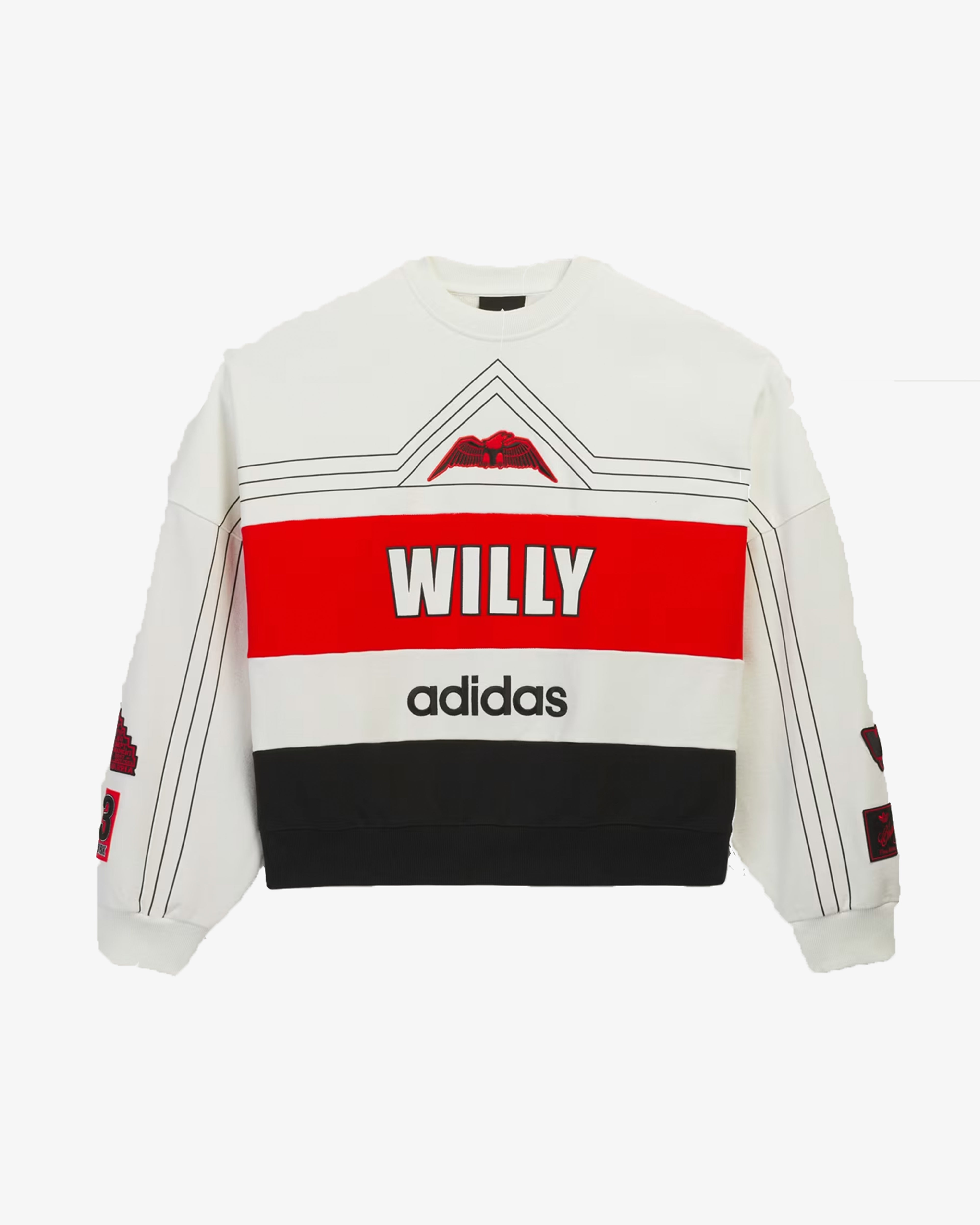 ADIDAS X WILLY CHAVARRIA: Stmt Wc Ny Ball Crew (White) | DSMG E-SHOP