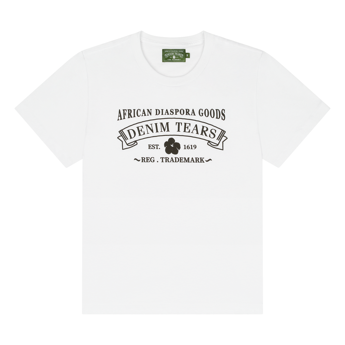 DENIM TEARS: Adg Tee White (White) | DSMG E-SHOP DENIM TEARS: Adg Tee White (White) | DSMG E-SHOP