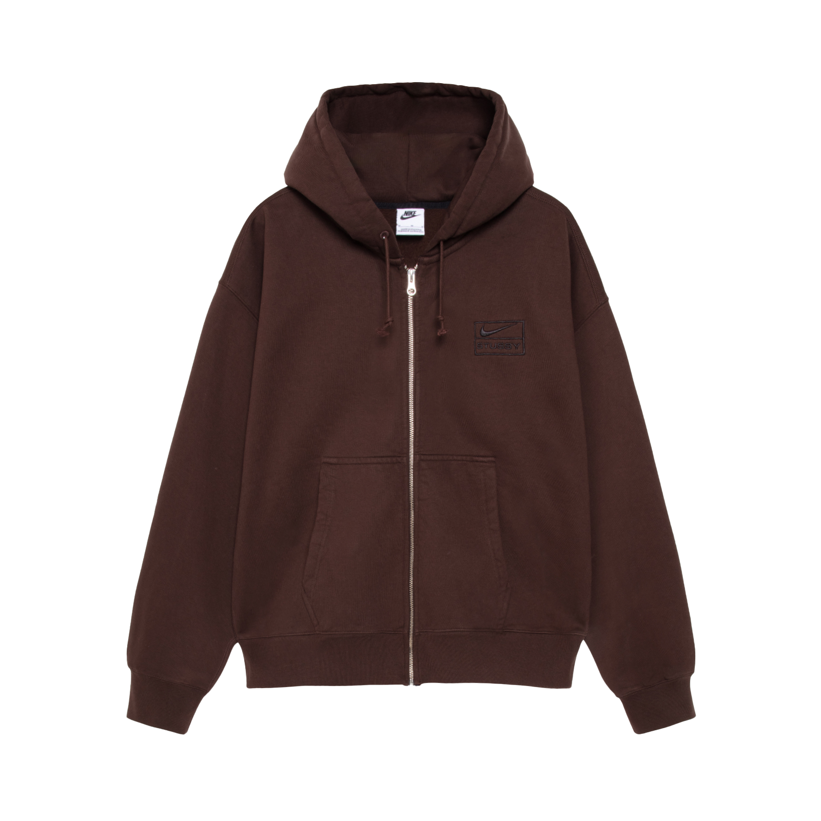 STUSSY: Stüssy & NIKE Stone Washed Fleece Zip Hoodie (Daci
