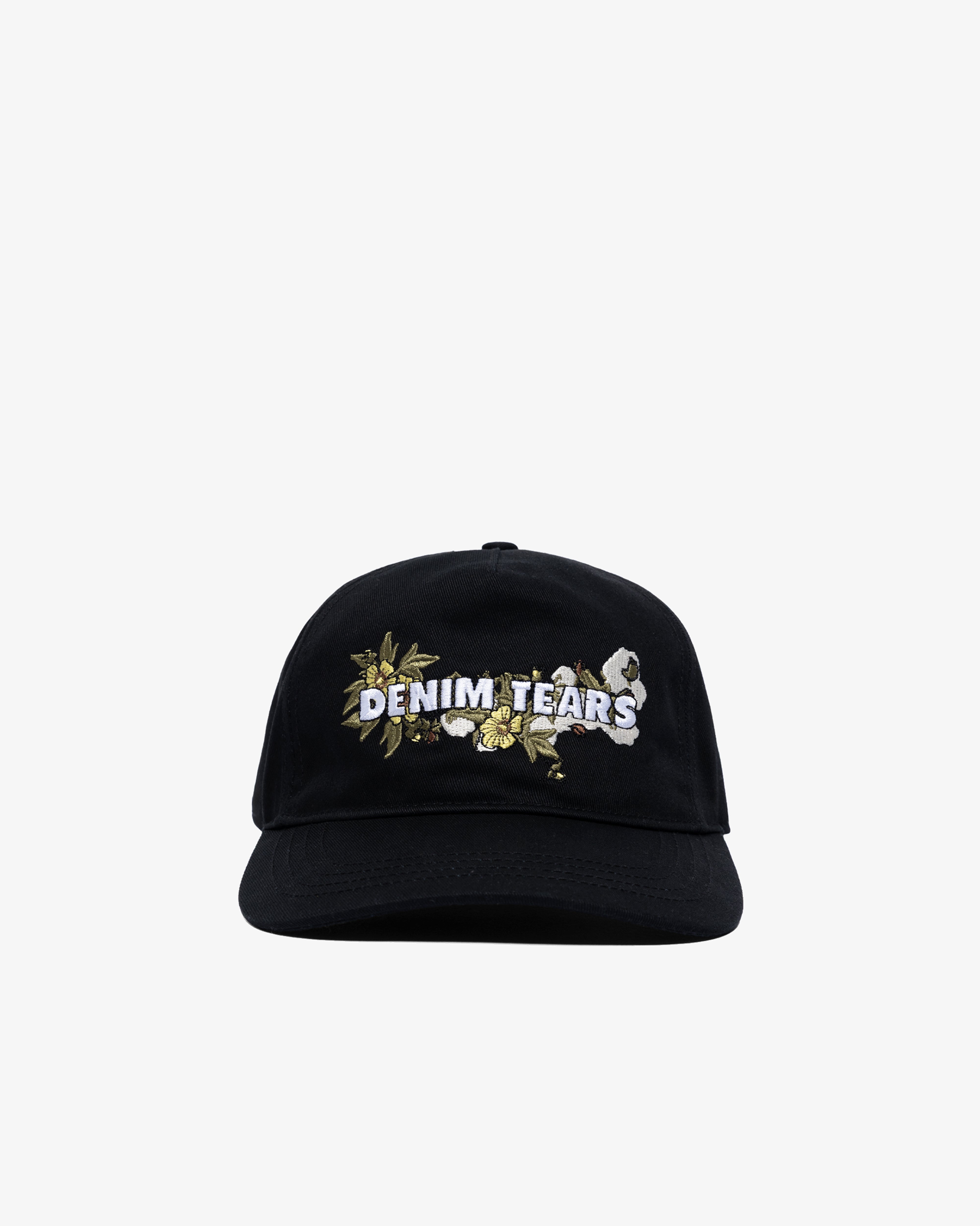 DENIM TEARS: Floral Trucker Hat Black (Black) | DSMG E-SHOP