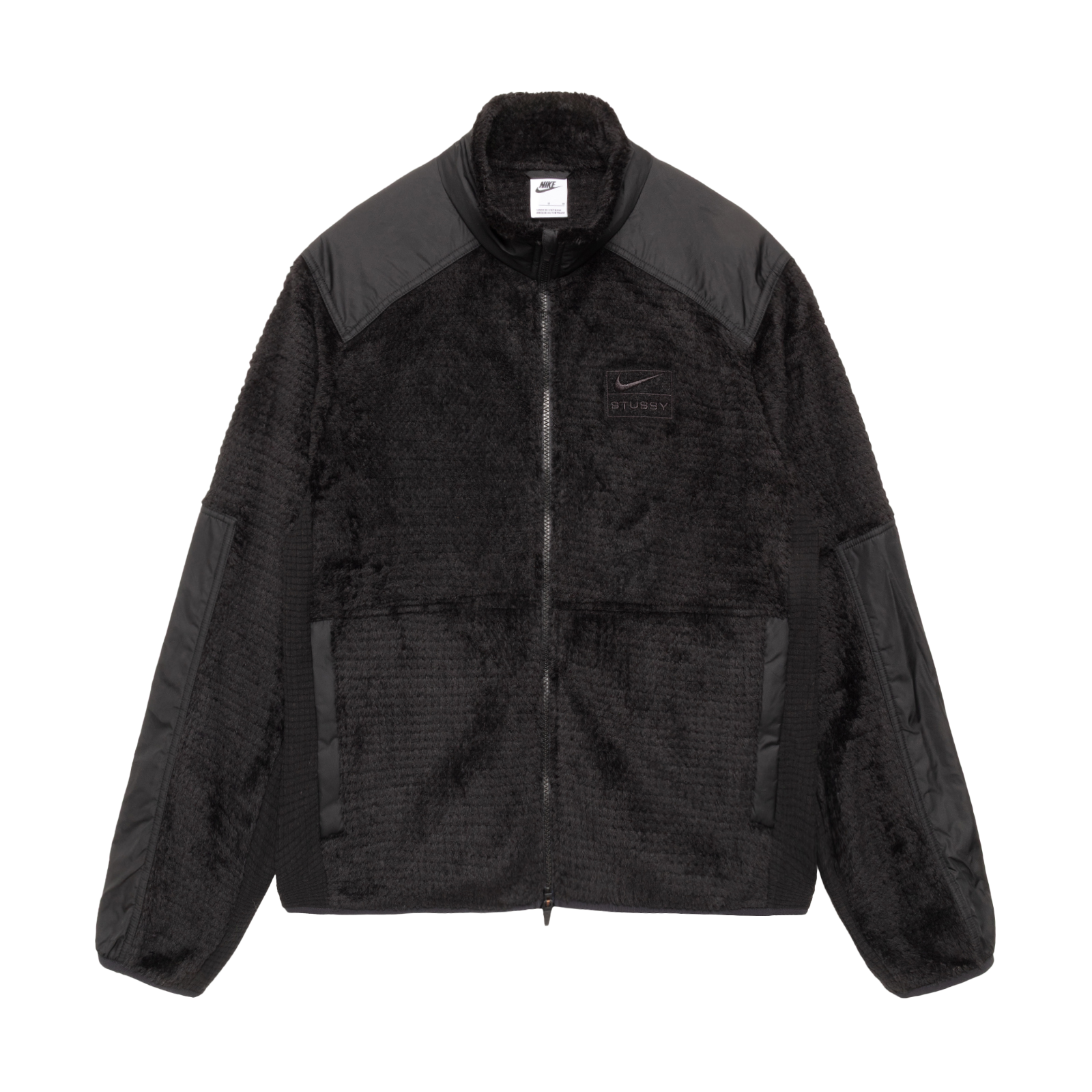 STUSSY: Stüssy & NIKE Full Zip Fleece (Blac) | DSMG E-SHOP