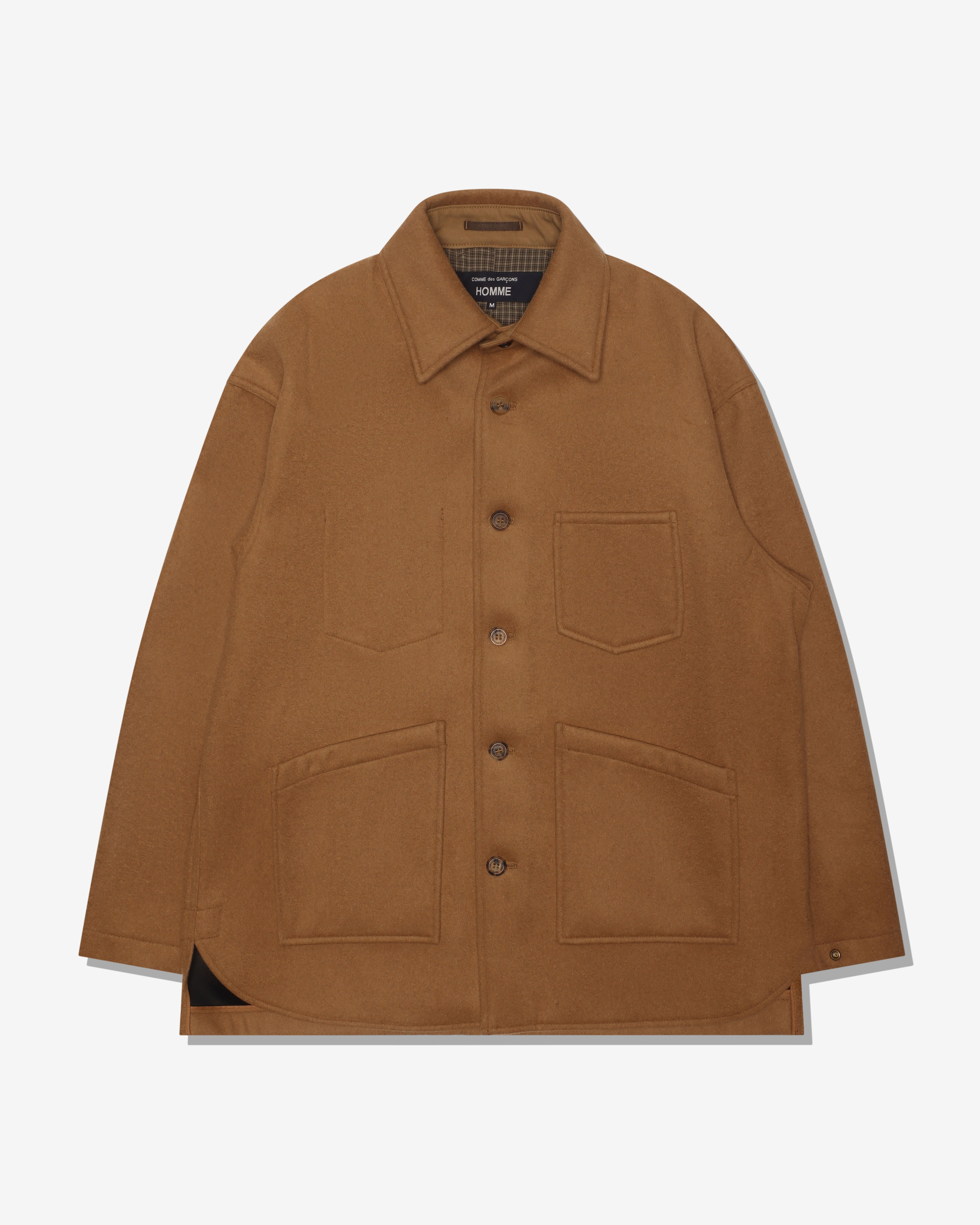 COMME DES GARCONS HOMME: Wool Beaver Bonding Jackets (Camel