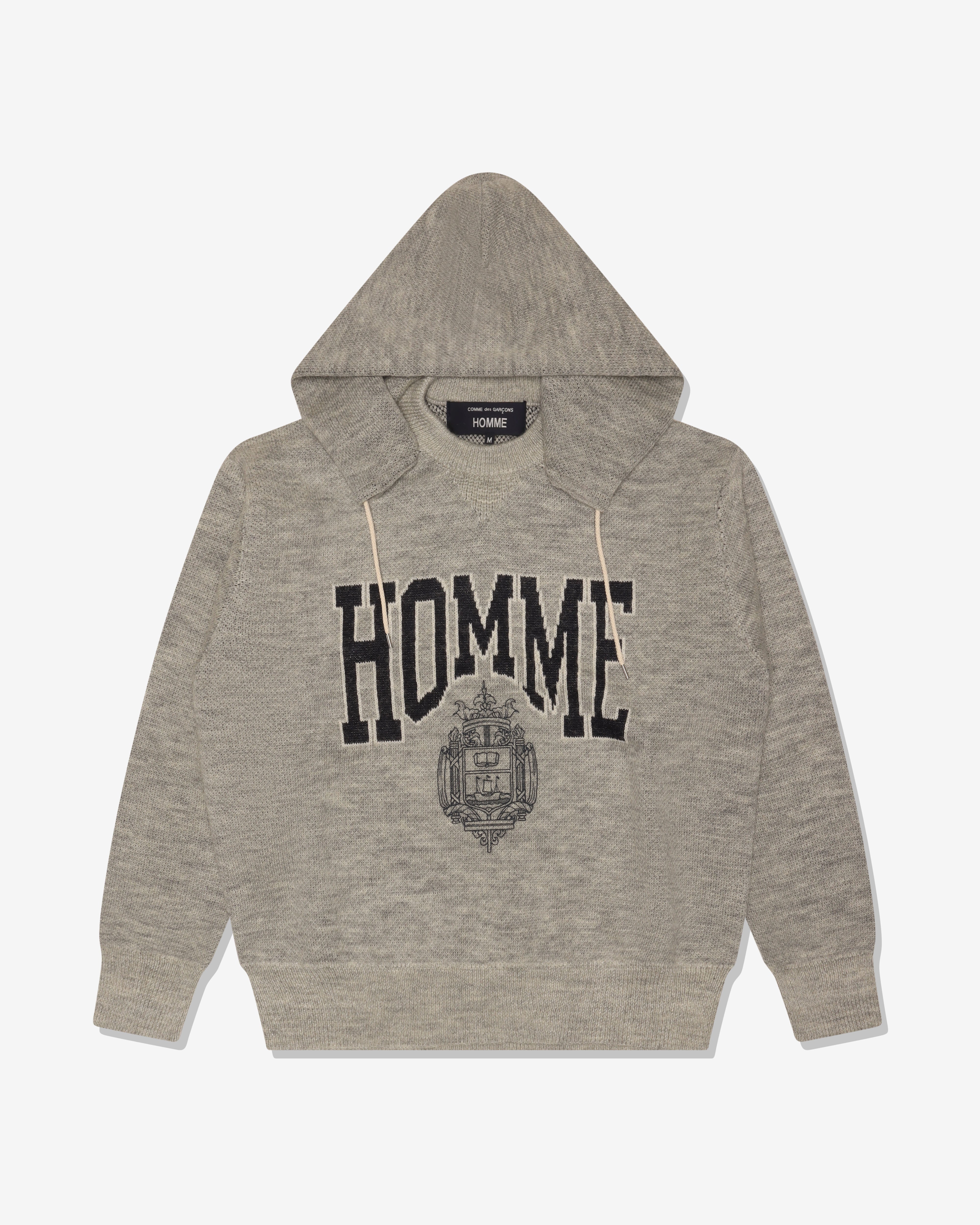 COMME DES GARCONS HOMME: Wool Jacquard Pigment Print Knitwear