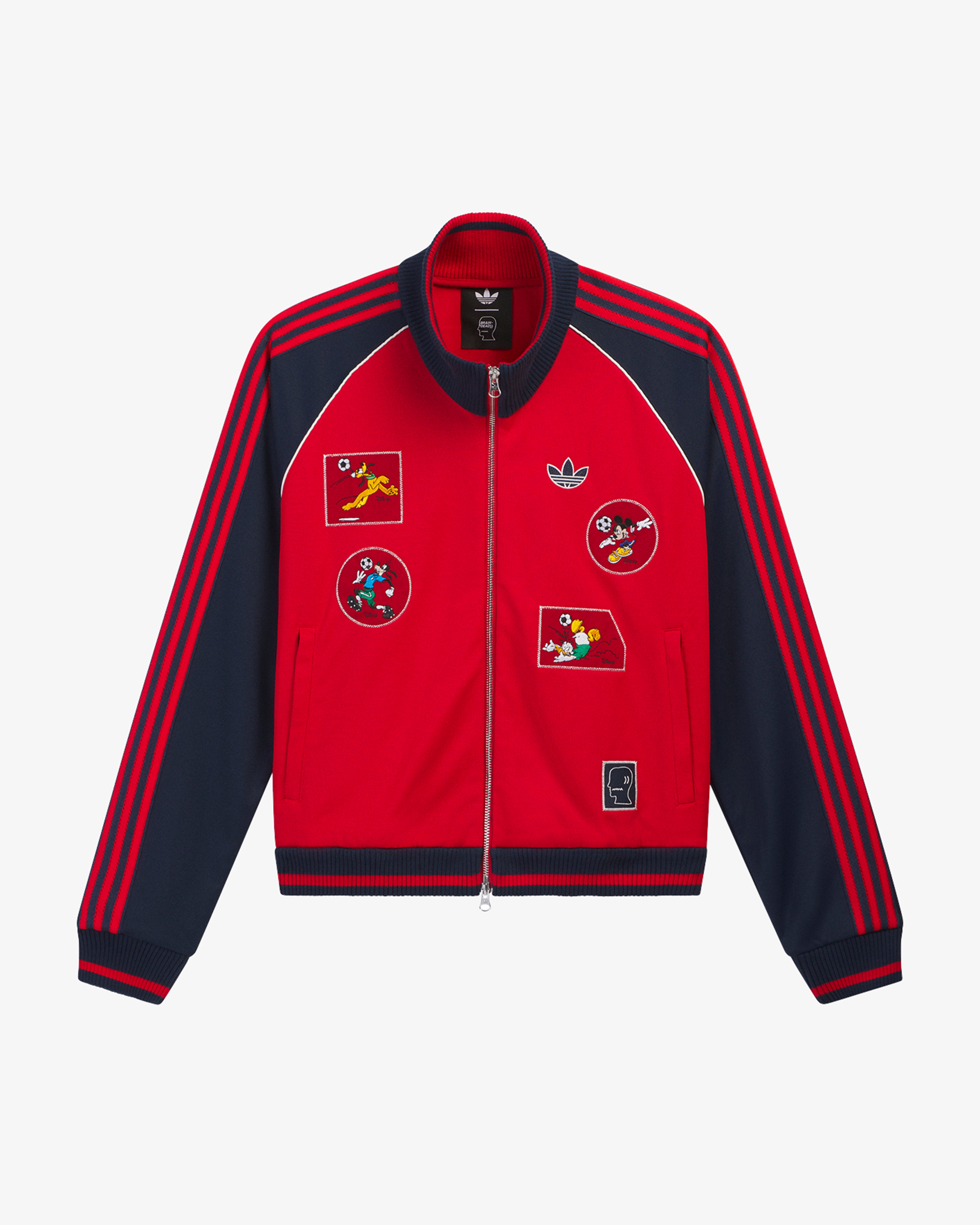 ADIDAS: Brain Dead Disney Track Top (Red) | DSMG E-SHOP