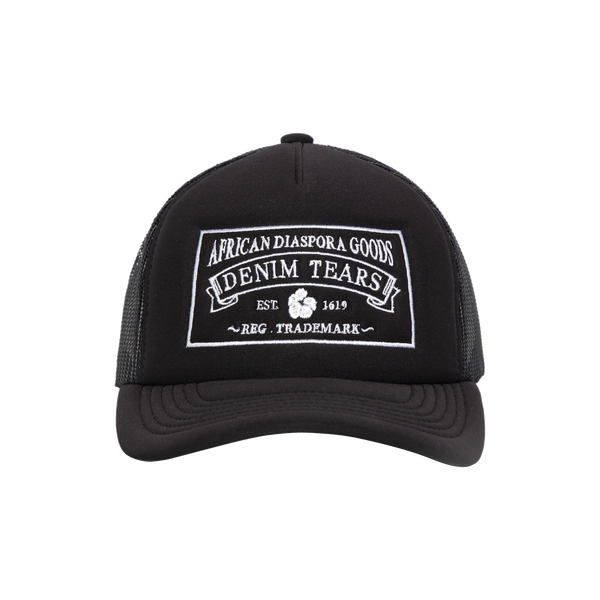 DENIM TEARS  - Adg Trucker Hat | Black - (Black)